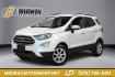 2020 White Platinum Clearcoat Metallic /Black Ford EcoSport SE (MAJ6S3GL3LC) with an 2.0L I4 Ti-VCT GDI engine, Automatic transmission, located at 15300 Midway Rd., Addison, TX, 75001, (972) 702-0011, 32.958321, -96.838074 - Photo#0