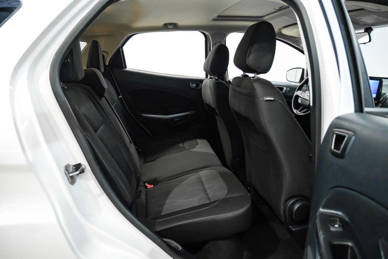 2020 White Platinum Clearcoat Metallic /Black Ford EcoSport SE (MAJ6S3GL3LC) with an 2.0L I4 Ti-VCT GDI engine, Automatic transmission, located at 15300 Midway Rd., Addison, TX, 75001, (972) 702-0011, 32.958321, -96.838074 - Photo#37