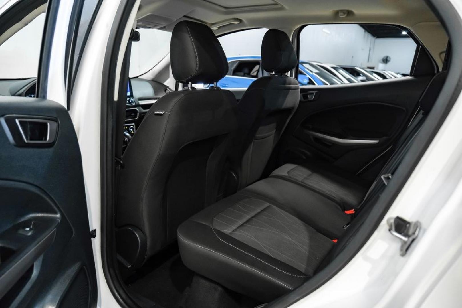 2020 White Platinum Clearcoat Metallic /Black Ford EcoSport SE (MAJ6S3GL3LC) with an 2.0L I4 Ti-VCT GDI engine, Automatic transmission, located at 15300 Midway Rd., Addison, TX, 75001, (972) 702-0011, 32.958321, -96.838074 - Photo#38