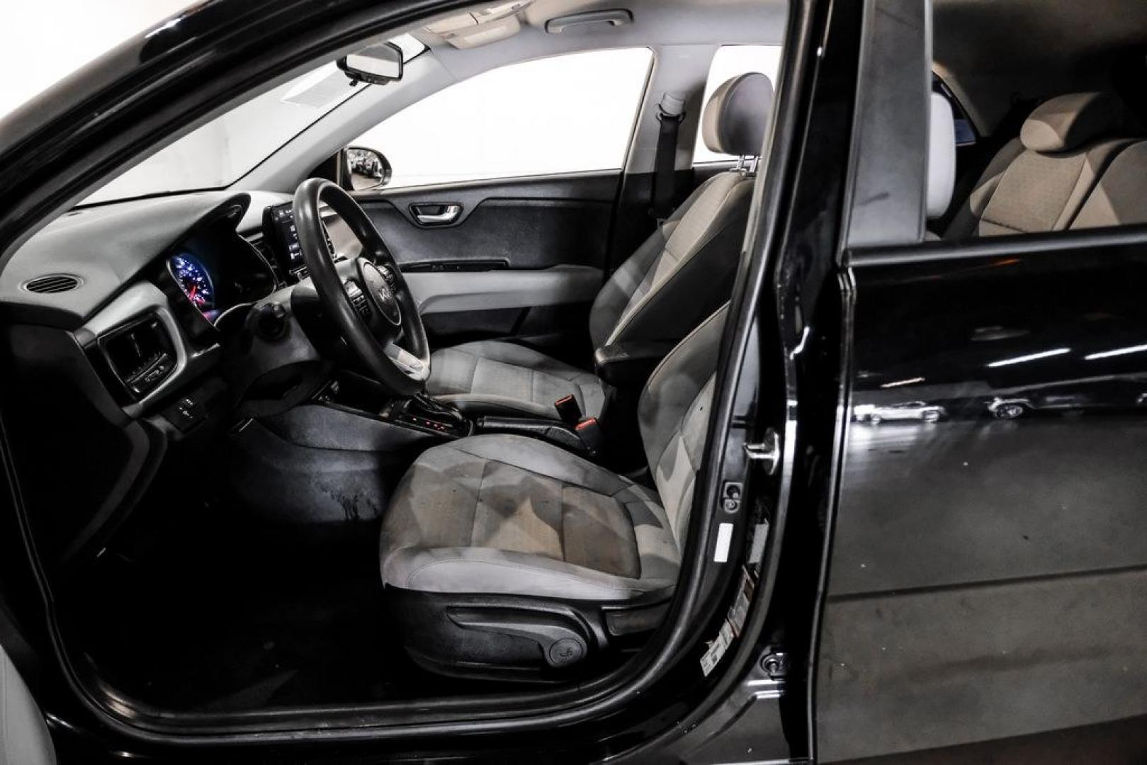 2023 Aurora Black /Gray Kia Rio S (3KPA25AD9PE) with an 1.6L 4-Cylinder engine, CVT transmission, located at 15300 Midway Rd., Addison, TX, 75001, (972) 702-0011, 32.958321, -96.838074- Photo#3