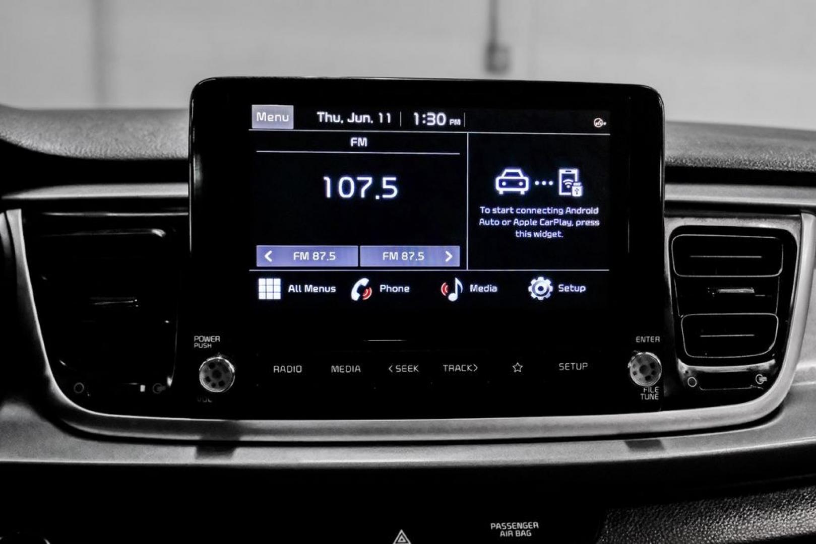 2023 Aurora Black /Gray Kia Rio S (3KPA25AD9PE) with an 1.6L 4-Cylinder engine, CVT transmission, located at 15300 Midway Rd., Addison, TX, 75001, (972) 702-0011, 32.958321, -96.838074- Photo#28