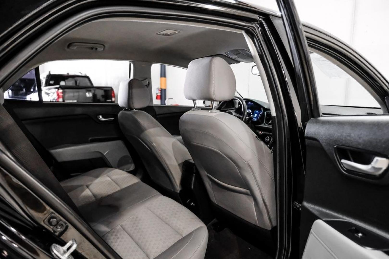 2023 Aurora Black /Gray Kia Rio S (3KPA25AD9PE) with an 1.6L 4-Cylinder engine, CVT transmission, located at 15300 Midway Rd., Addison, TX, 75001, (972) 702-0011, 32.958321, -96.838074- Photo#36