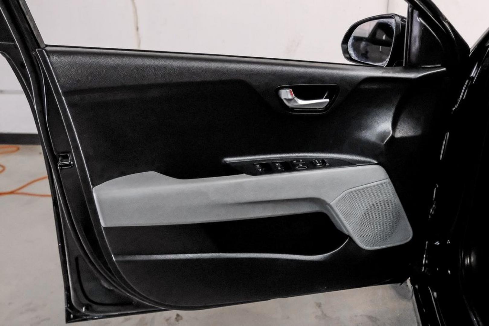 2023 Aurora Black /Gray Kia Rio S (3KPA25AD9PE) with an 1.6L 4-Cylinder engine, CVT transmission, located at 15300 Midway Rd., Addison, TX, 75001, (972) 702-0011, 32.958321, -96.838074- Photo#42