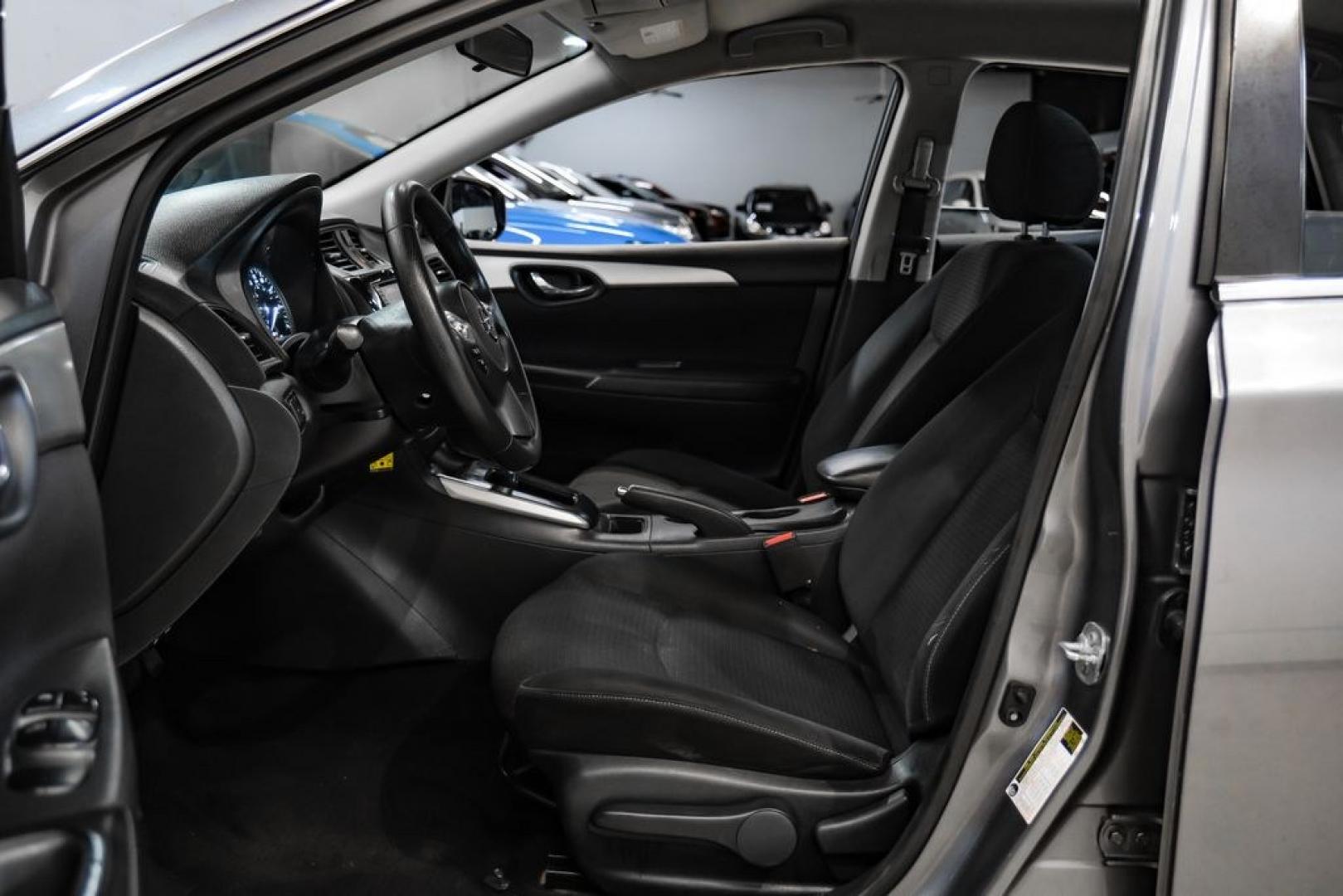 2019 Gun Metallic /Charcoal Nissan Sentra S (3N1AB7AP4KY) with an 1.8L 4-Cylinder DOHC 16V engine, CVT transmission, located at 15300 Midway Rd., Addison, TX, 75001, (972) 702-0011, 32.958321, -96.838074- Photo#2