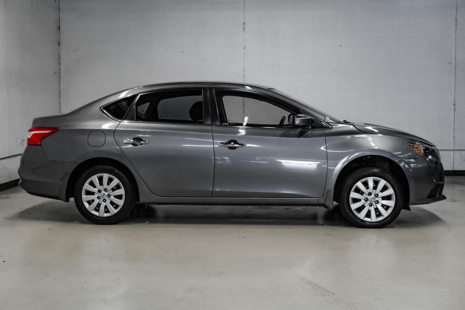 2019 Gun Metallic /Charcoal Nissan Sentra S (3N1AB7AP4KY) with an 1.8L 4-Cylinder DOHC 16V engine, CVT transmission, located at 15300 Midway Rd., Addison, TX, 75001, (972) 702-0011, 32.958321, -96.838074- Photo#7