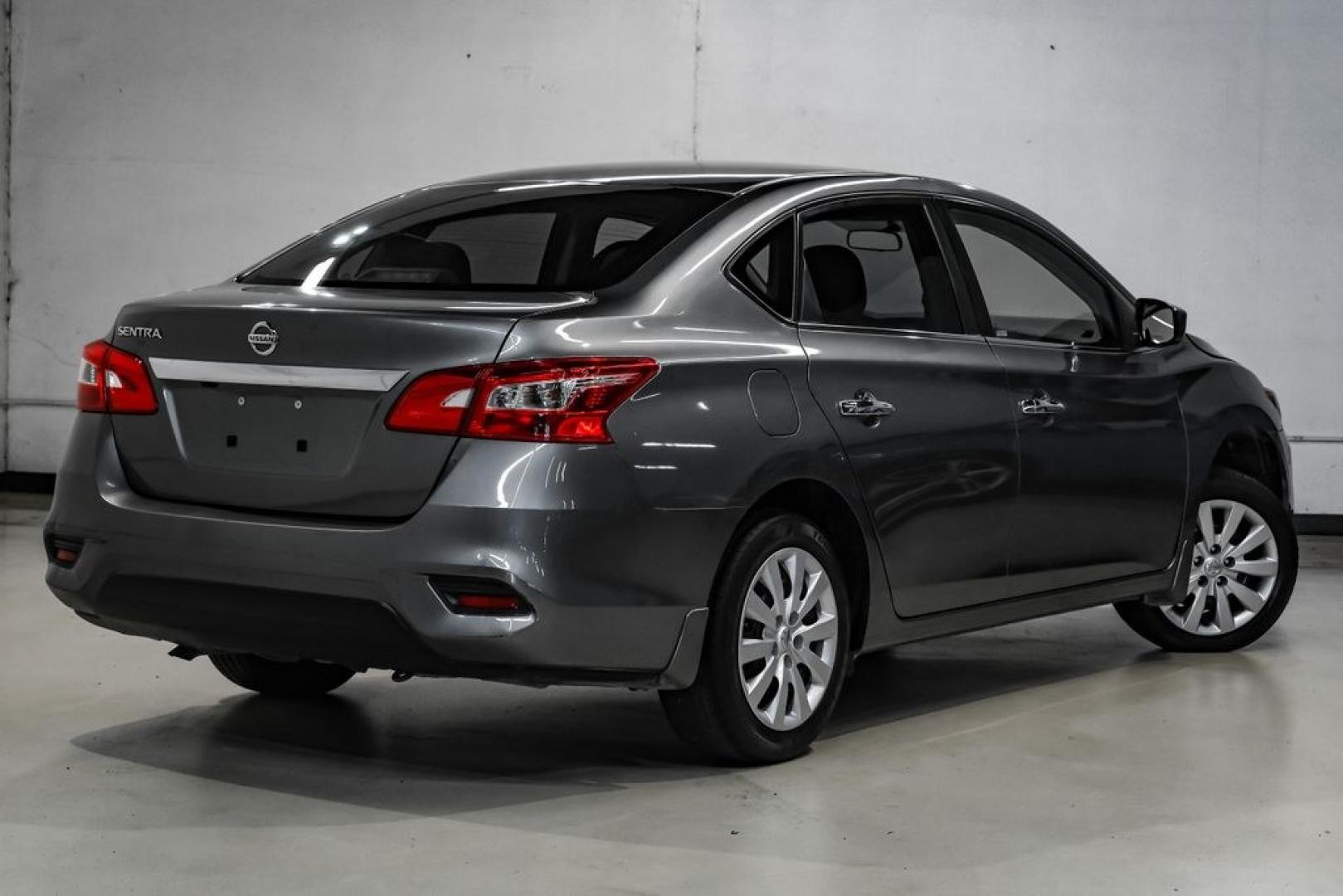 2019 Gun Metallic /Charcoal Nissan Sentra S (3N1AB7AP4KY) with an 1.8L 4-Cylinder DOHC 16V engine, CVT transmission, located at 15300 Midway Rd., Addison, TX, 75001, (972) 702-0011, 32.958321, -96.838074- Photo#8