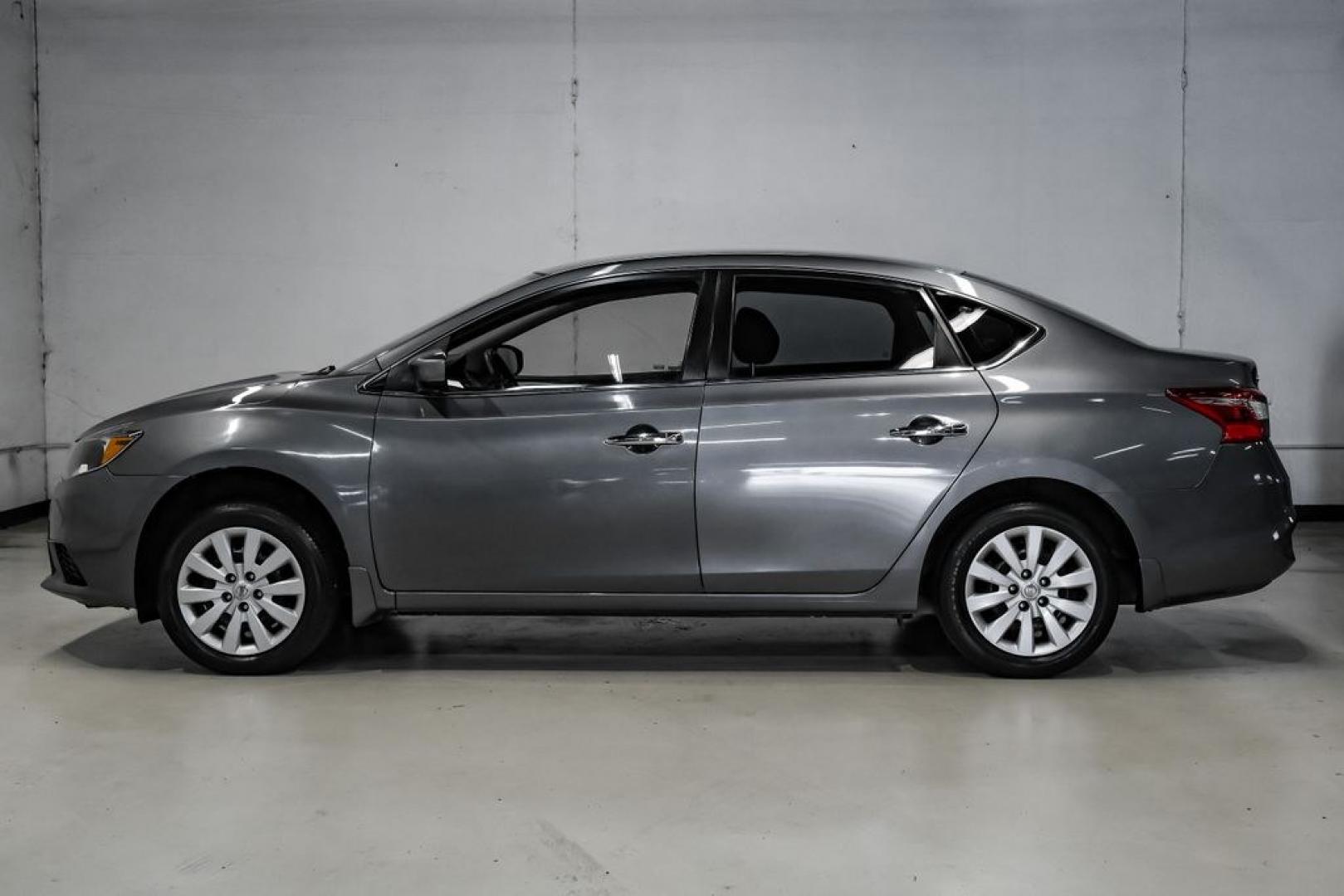 2019 Gun Metallic /Charcoal Nissan Sentra S (3N1AB7AP4KY) with an 1.8L 4-Cylinder DOHC 16V engine, CVT transmission, located at 15300 Midway Rd., Addison, TX, 75001, (972) 702-0011, 32.958321, -96.838074- Photo#13