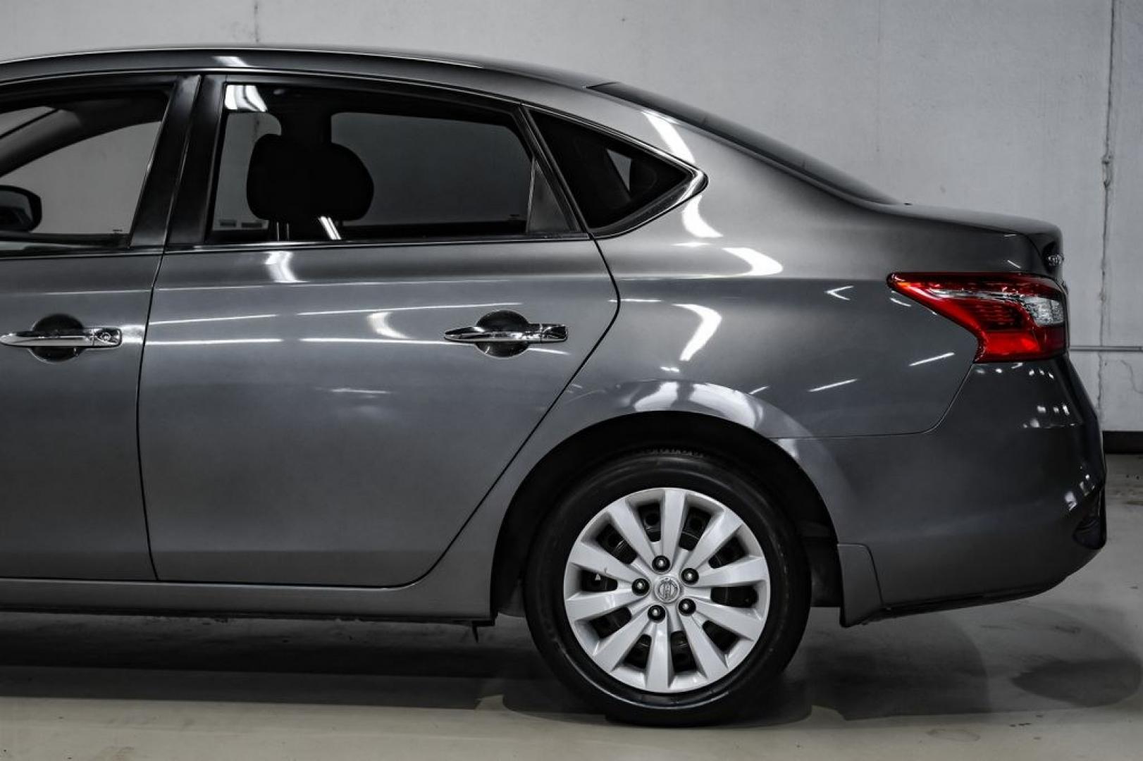 2019 Gun Metallic /Charcoal Nissan Sentra S (3N1AB7AP4KY) with an 1.8L 4-Cylinder DOHC 16V engine, CVT transmission, located at 15300 Midway Rd., Addison, TX, 75001, (972) 702-0011, 32.958321, -96.838074- Photo#15