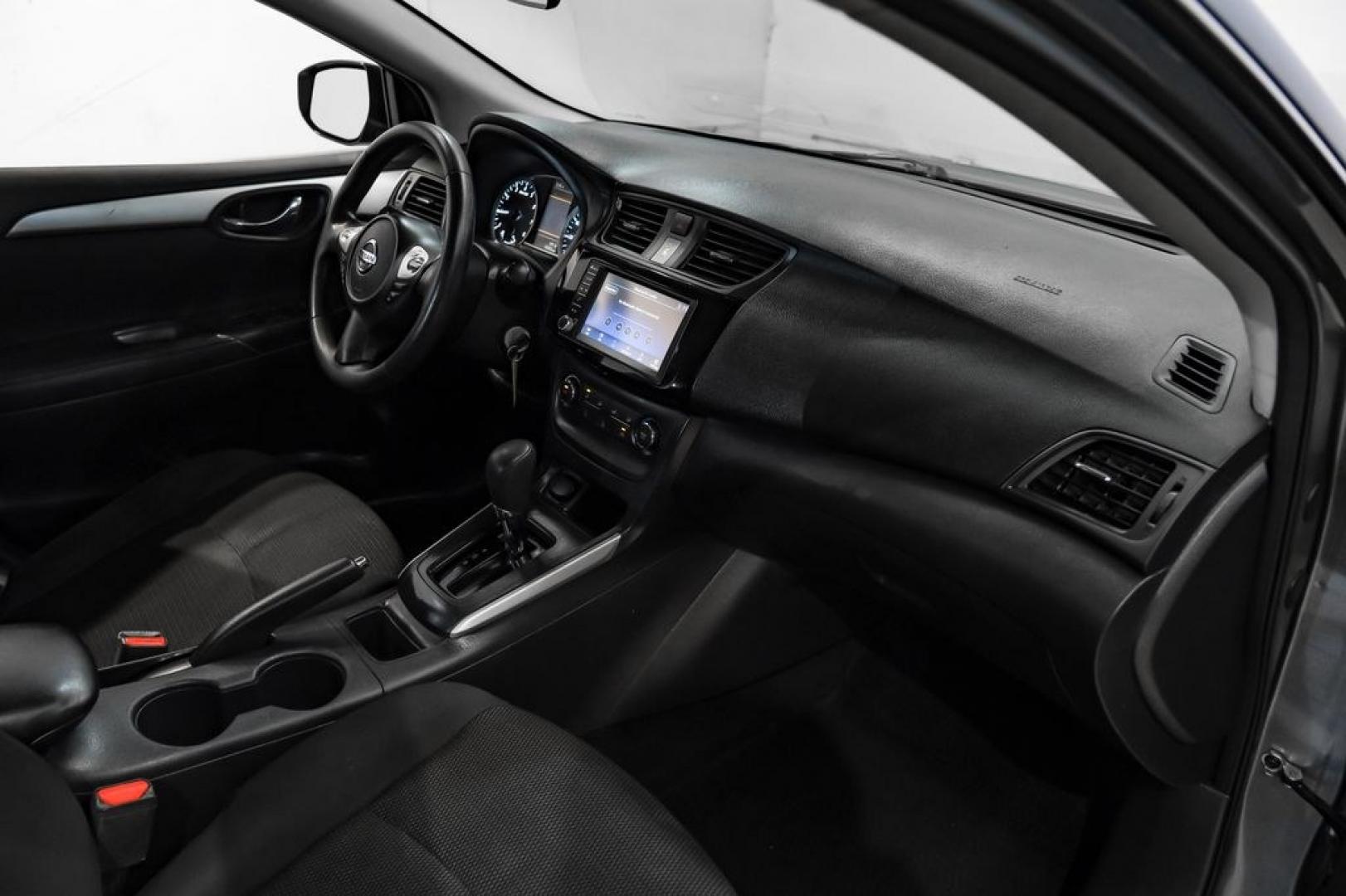 2019 Gun Metallic /Charcoal Nissan Sentra S (3N1AB7AP4KY) with an 1.8L 4-Cylinder DOHC 16V engine, CVT transmission, located at 15300 Midway Rd., Addison, TX, 75001, (972) 702-0011, 32.958321, -96.838074- Photo#16