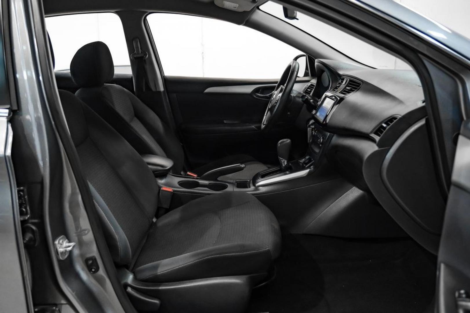 2019 Gun Metallic /Charcoal Nissan Sentra S (3N1AB7AP4KY) with an 1.8L 4-Cylinder DOHC 16V engine, CVT transmission, located at 15300 Midway Rd., Addison, TX, 75001, (972) 702-0011, 32.958321, -96.838074- Photo#31