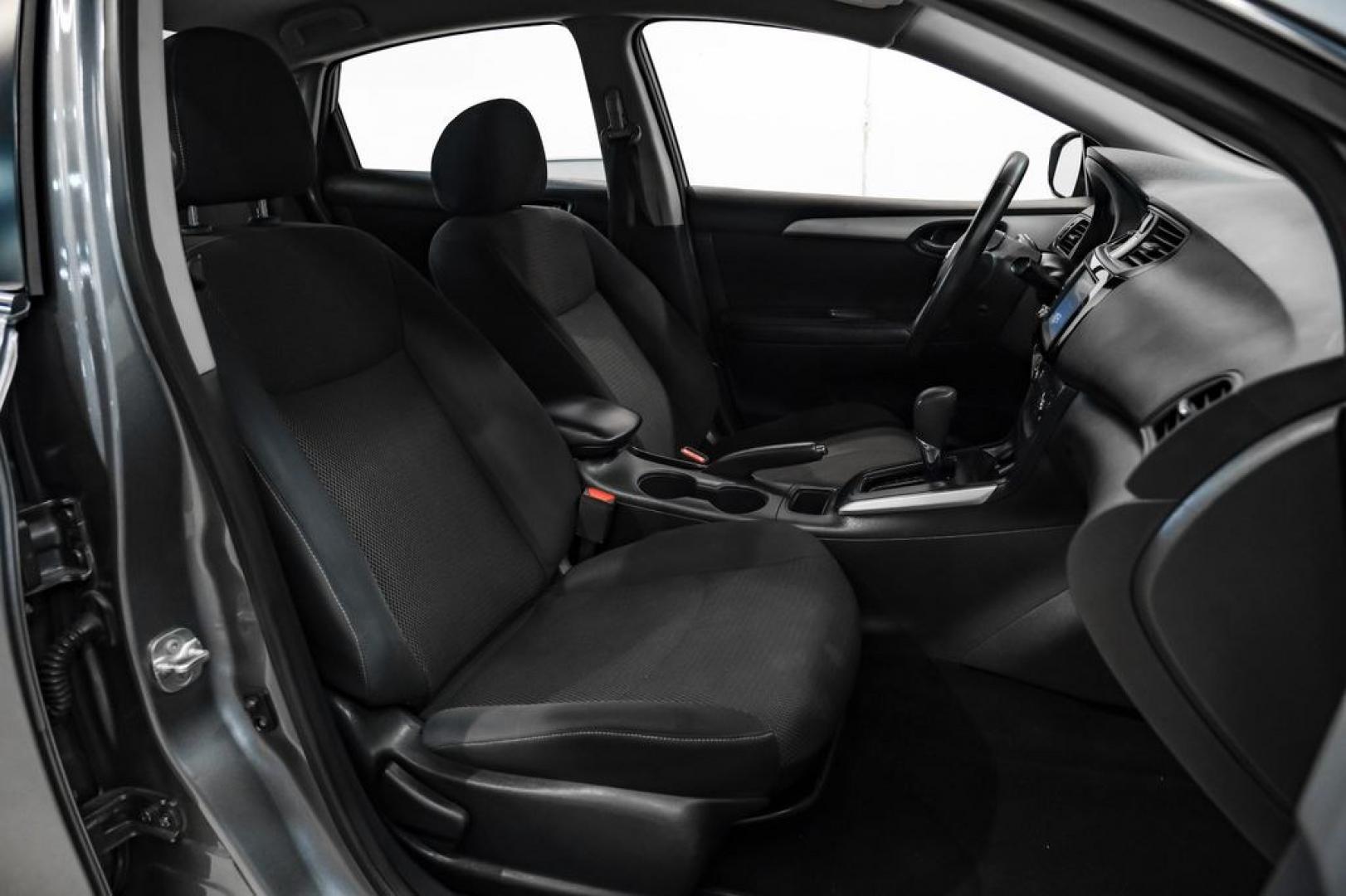 2019 Gun Metallic /Charcoal Nissan Sentra S (3N1AB7AP4KY) with an 1.8L 4-Cylinder DOHC 16V engine, CVT transmission, located at 15300 Midway Rd., Addison, TX, 75001, (972) 702-0011, 32.958321, -96.838074- Photo#32