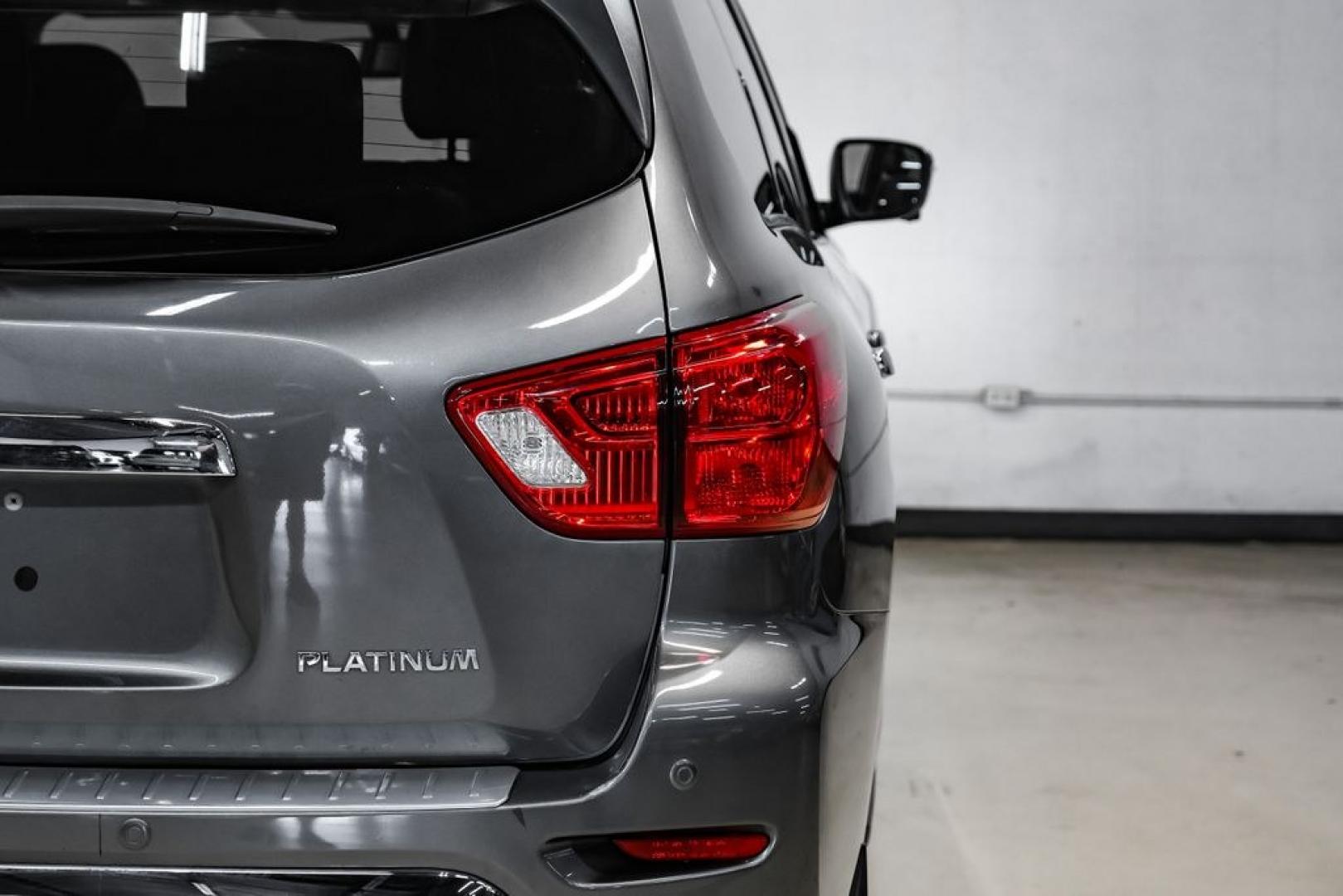 2020 Gun Metallic /Charcoal Nissan Pathfinder Platinum (5N1DR2DN6LC) with an V6 engine, CVT transmission, located at 15300 Midway Rd., Addison, TX, 75001, (972) 702-0011, 32.958321, -96.838074- Photo#52