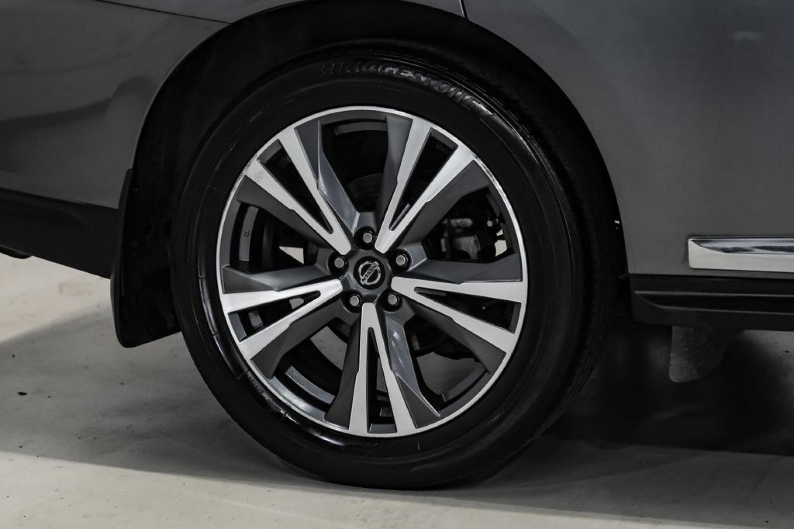 2020 Gun Metallic /Charcoal Nissan Pathfinder Platinum (5N1DR2DN6LC) with an V6 engine, CVT transmission, located at 15300 Midway Rd., Addison, TX, 75001, (972) 702-0011, 32.958321, -96.838074- Photo#61