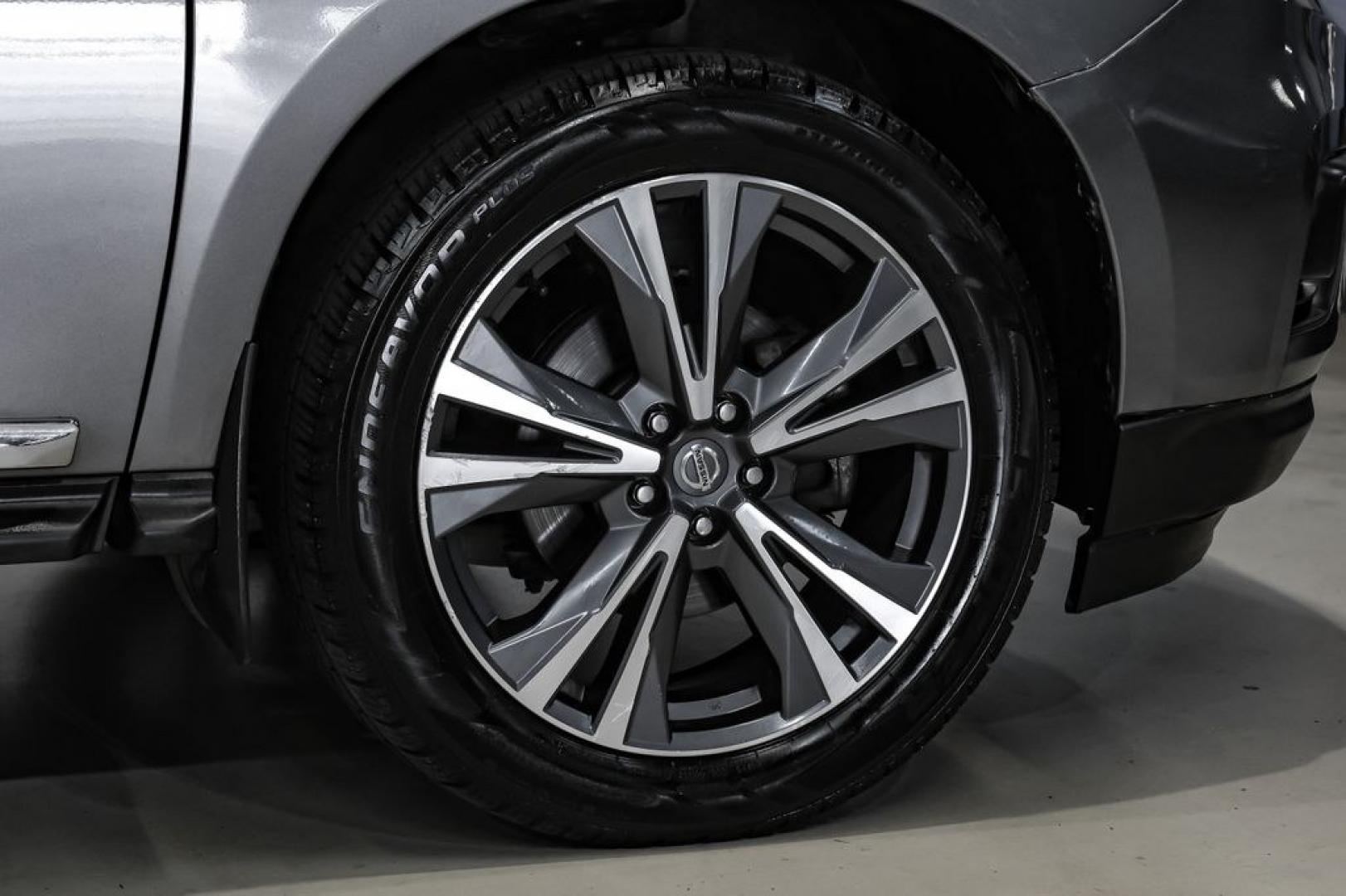 2020 Gun Metallic /Charcoal Nissan Pathfinder Platinum (5N1DR2DN6LC) with an V6 engine, CVT transmission, located at 15300 Midway Rd., Addison, TX, 75001, (972) 702-0011, 32.958321, -96.838074- Photo#62