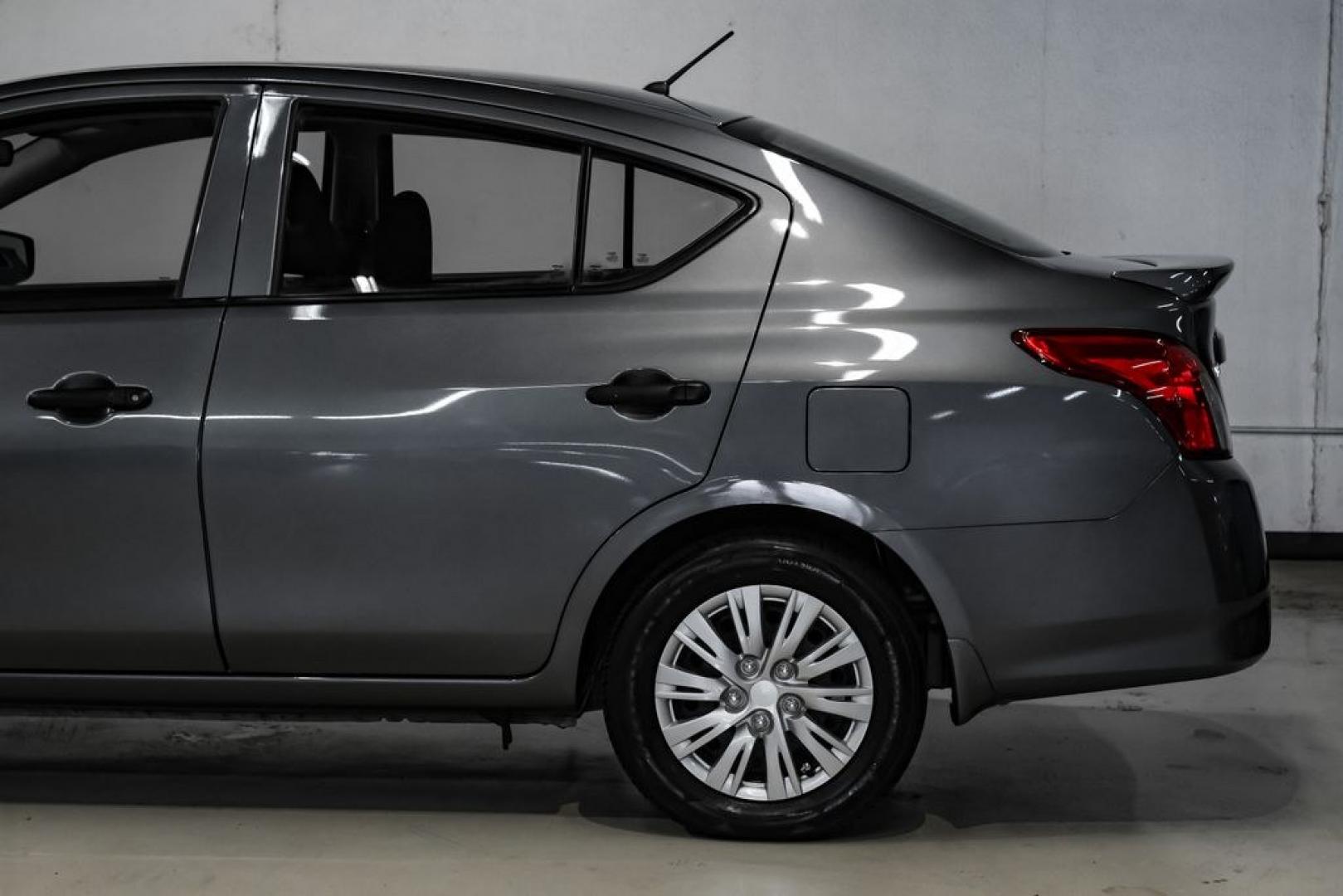 2019 Gun Metallic /Charcoal Nissan Versa 1.6 S Plus (3N1CN7APXKL) with an 1.6L 4-Cylinder DOHC 16V engine, CVT transmission, located at 15300 Midway Rd., Addison, TX, 75001, (972) 702-0011, 32.958321, -96.838074- Photo#15
