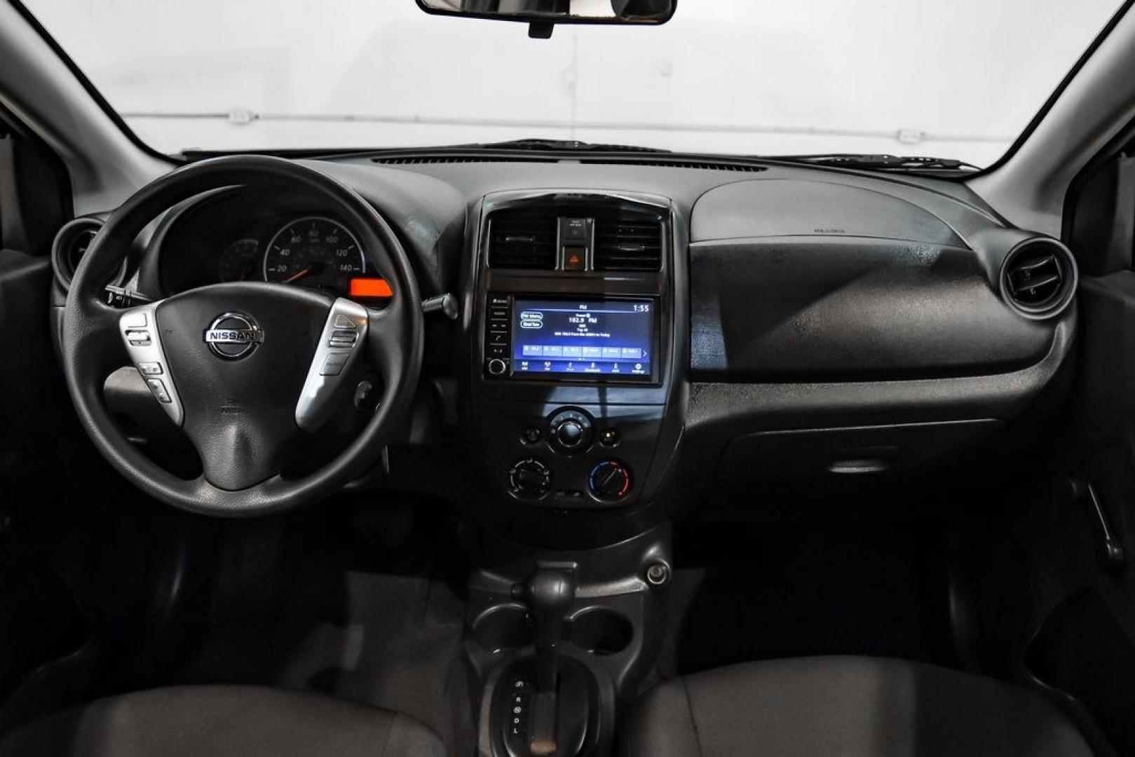 2019 Gun Metallic /Charcoal Nissan Versa 1.6 S Plus (3N1CN7APXKL) with an 1.6L 4-Cylinder DOHC 16V engine, CVT transmission, located at 15300 Midway Rd., Addison, TX, 75001, (972) 702-0011, 32.958321, -96.838074- Photo#17