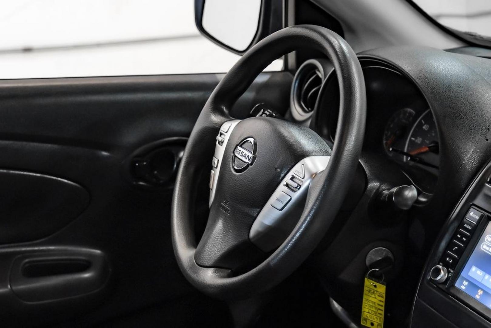 2019 Gun Metallic /Charcoal Nissan Versa 1.6 S Plus (3N1CN7APXKL) with an 1.6L 4-Cylinder DOHC 16V engine, CVT transmission, located at 15300 Midway Rd., Addison, TX, 75001, (972) 702-0011, 32.958321, -96.838074- Photo#18