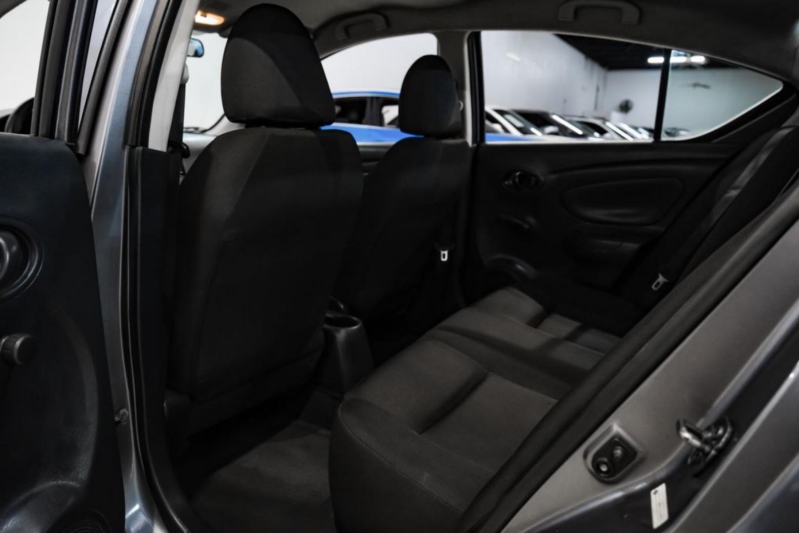 2019 Gun Metallic /Charcoal Nissan Versa 1.6 S Plus (3N1CN7APXKL) with an 1.6L 4-Cylinder DOHC 16V engine, CVT transmission, located at 15300 Midway Rd., Addison, TX, 75001, (972) 702-0011, 32.958321, -96.838074- Photo#34