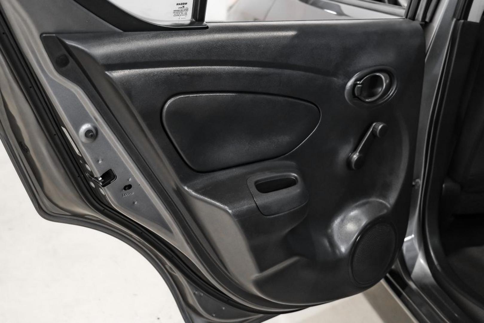 2019 Gun Metallic /Charcoal Nissan Versa 1.6 S Plus (3N1CN7APXKL) with an 1.6L 4-Cylinder DOHC 16V engine, CVT transmission, located at 15300 Midway Rd., Addison, TX, 75001, (972) 702-0011, 32.958321, -96.838074- Photo#40