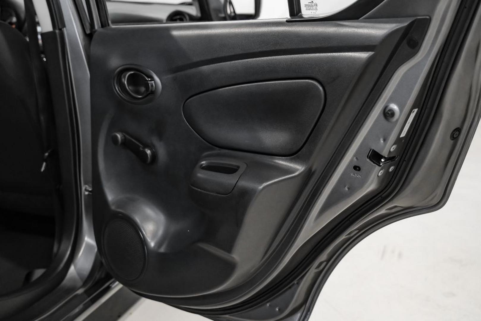 2019 Gun Metallic /Charcoal Nissan Versa 1.6 S Plus (3N1CN7APXKL) with an 1.6L 4-Cylinder DOHC 16V engine, CVT transmission, located at 15300 Midway Rd., Addison, TX, 75001, (972) 702-0011, 32.958321, -96.838074- Photo#41