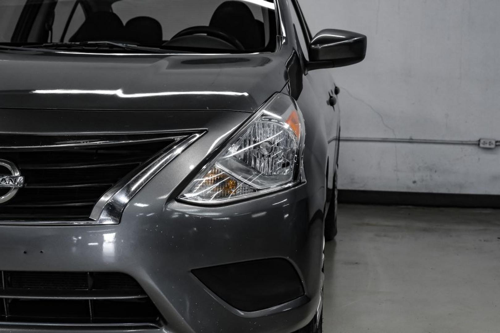 2019 Gun Metallic /Charcoal Nissan Versa 1.6 S Plus (3N1CN7APXKL) with an 1.6L 4-Cylinder DOHC 16V engine, CVT transmission, located at 15300 Midway Rd., Addison, TX, 75001, (972) 702-0011, 32.958321, -96.838074- Photo#42
