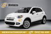 2016 White Clearcoat /Black Fiat 500X Lounge (ZFBCFXDT9GP) with an 2.4L I4 MultiAir engine, Automatic transmission, located at 15300 Midway Rd., Addison, TX, 75001, (972) 702-0011, 32.958321, -96.838074- Photo#0