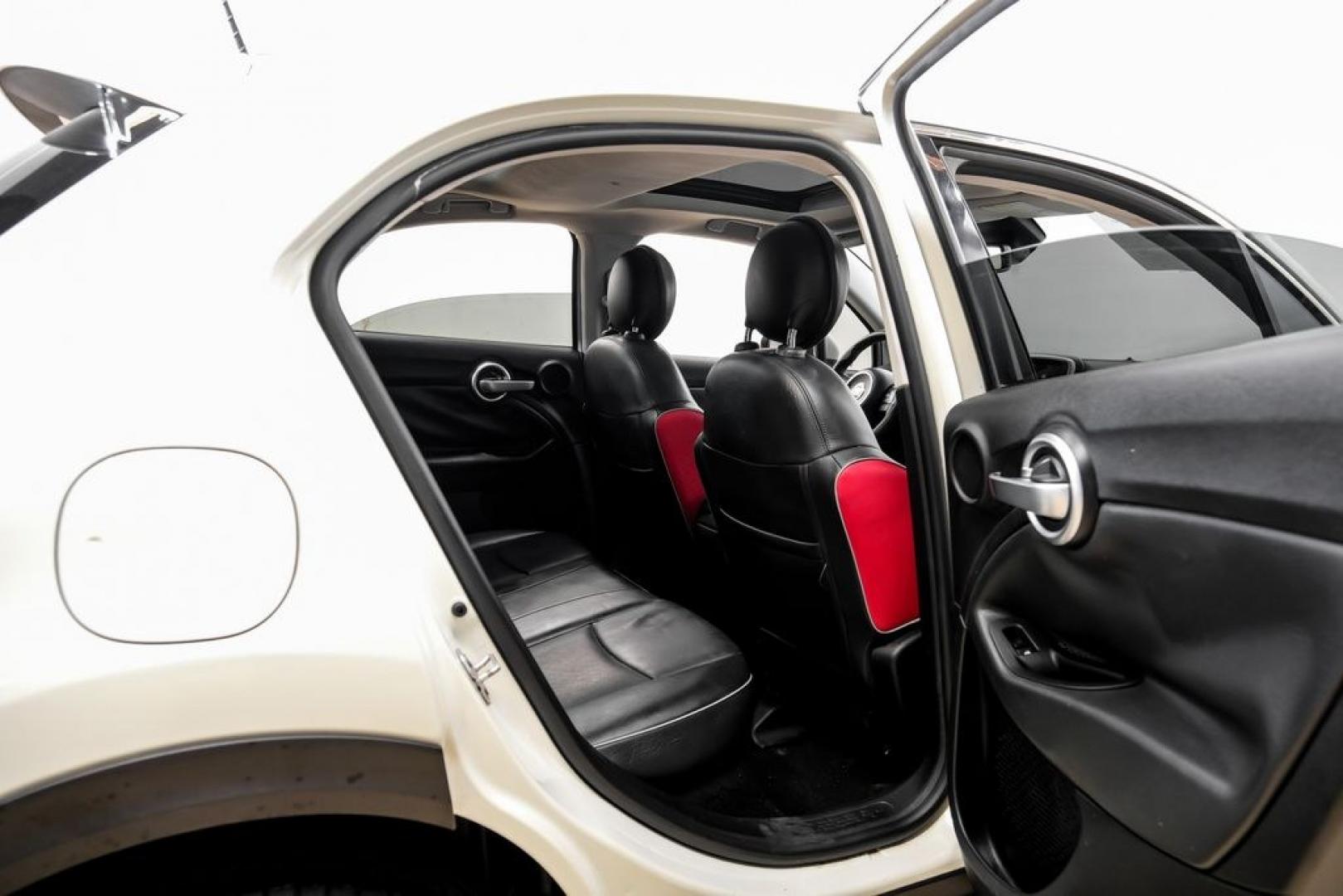2016 White Clearcoat /Black Fiat 500X Lounge (ZFBCFXDT9GP) with an 2.4L I4 MultiAir engine, Automatic transmission, located at 15300 Midway Rd., Addison, TX, 75001, (972) 702-0011, 32.958321, -96.838074- Photo#41