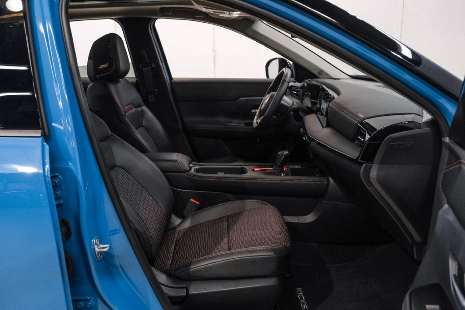2026 Blue Metallic /Sport Nissan Kicks SR (3N8AP6DD1TL) with an 2.0L DOHC engine, CVT transmission, located at 15300 Midway Rd., Addison, TX, 75001, (972) 702-0011, 32.958321, -96.838074- Photo#34