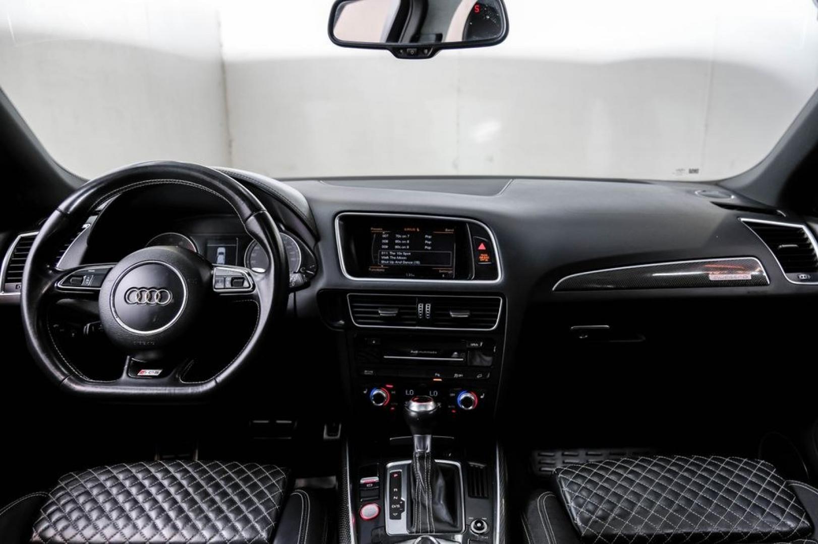 2016 Ibis White /black Audi SQ5 3.0T Premium Plus (WA1CCAFP8GA) with an 3.0L V6 Turbocharged DOHC 24V ULEV II 354hp engine, Automatic transmission, located at 15300 Midway Rd., Addison, TX, 75001, (972) 702-0011, 32.958321, -96.838074- Photo#17