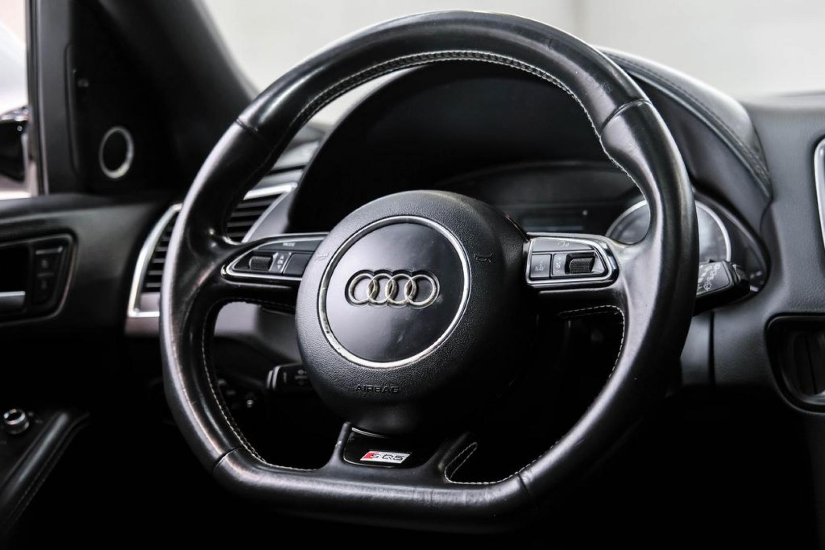 2016 Ibis White /black Audi SQ5 3.0T Premium Plus (WA1CCAFP8GA) with an 3.0L V6 Turbocharged DOHC 24V ULEV II 354hp engine, Automatic transmission, located at 15300 Midway Rd., Addison, TX, 75001, (972) 702-0011, 32.958321, -96.838074- Photo#20