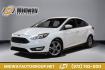 2017 Oxford White /Medium Light Stone Ford Focus SE (1FADP3FE0HL) with an EcoBoost 1.0L I3 GTDi DOHC Turbocharged VCT engine, Automatic transmission, located at 15300 Midway Rd., Addison, TX, 75001, (972) 702-0011, 32.958321, -96.838074- Photo#0