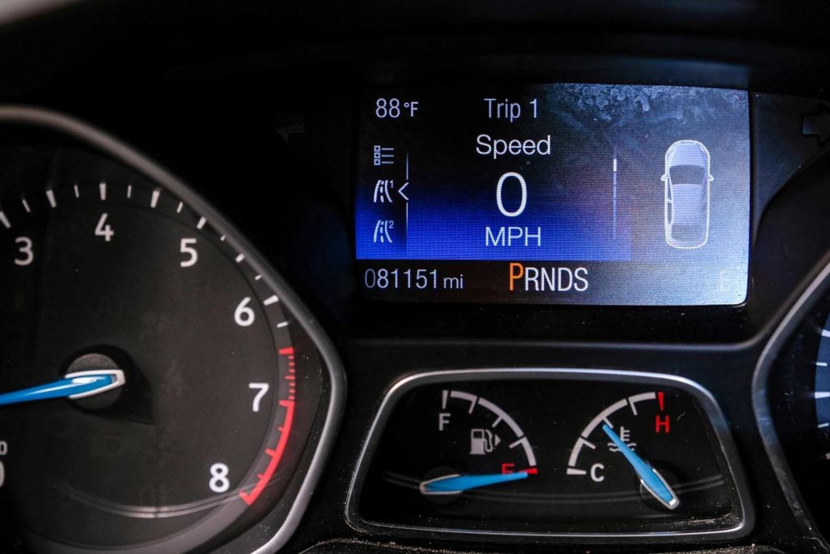 2017 Oxford White /Medium Light Stone Ford Focus SE (1FADP3FE0HL) with an EcoBoost 1.0L I3 GTDi DOHC Turbocharged VCT engine, Automatic transmission, located at 15300 Midway Rd., Addison, TX, 75001, (972) 702-0011, 32.958321, -96.838074- Photo#21