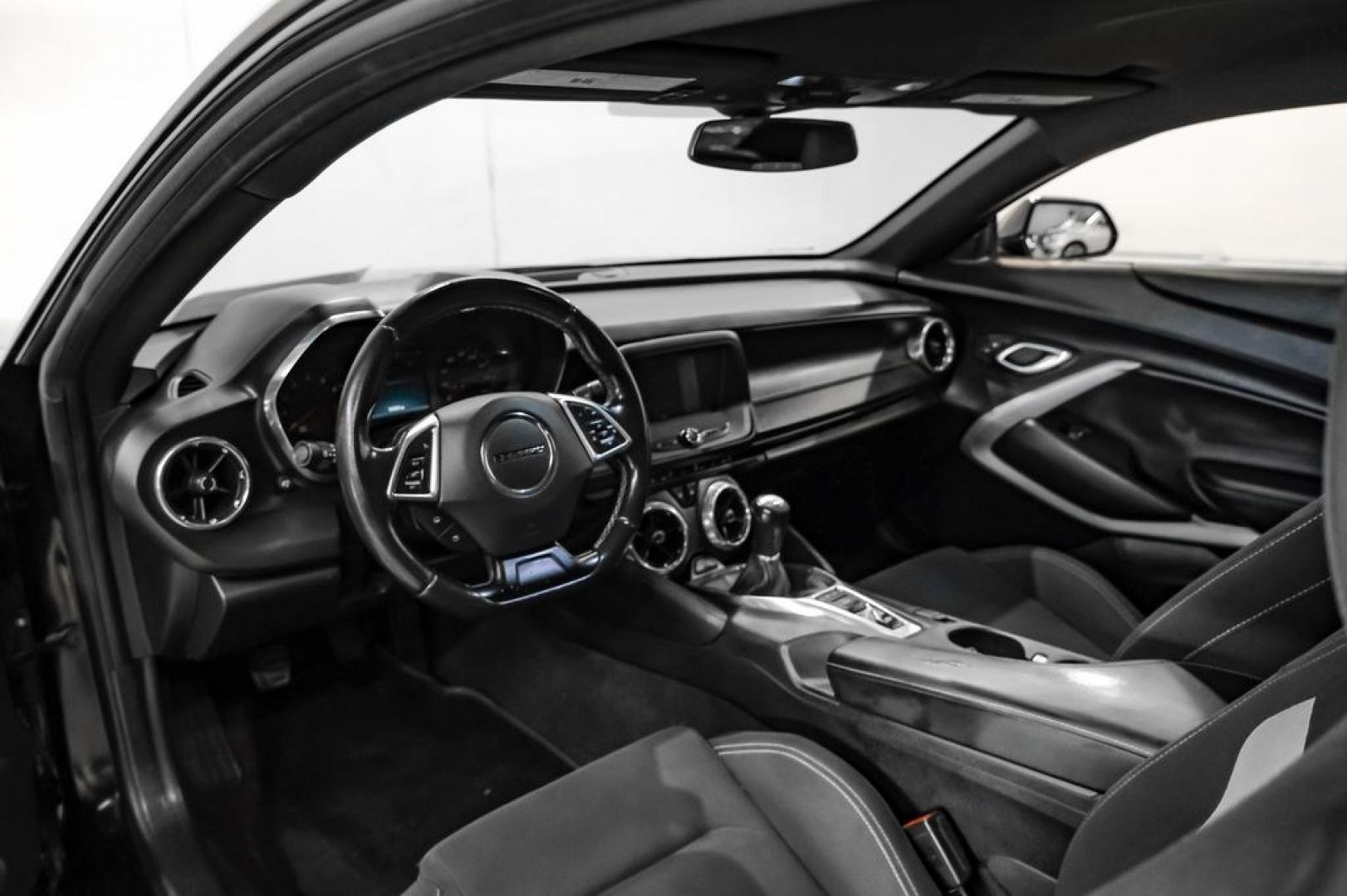 2018 Black /Jet Black Chevrolet Camaro 1LS (1G1FA1RX2J0) with an 2.0L Turbocharged engine, Manual transmission, located at 15300 Midway Rd., Addison, TX, 75001, (972) 702-0011, 32.958321, -96.838074- Photo#2