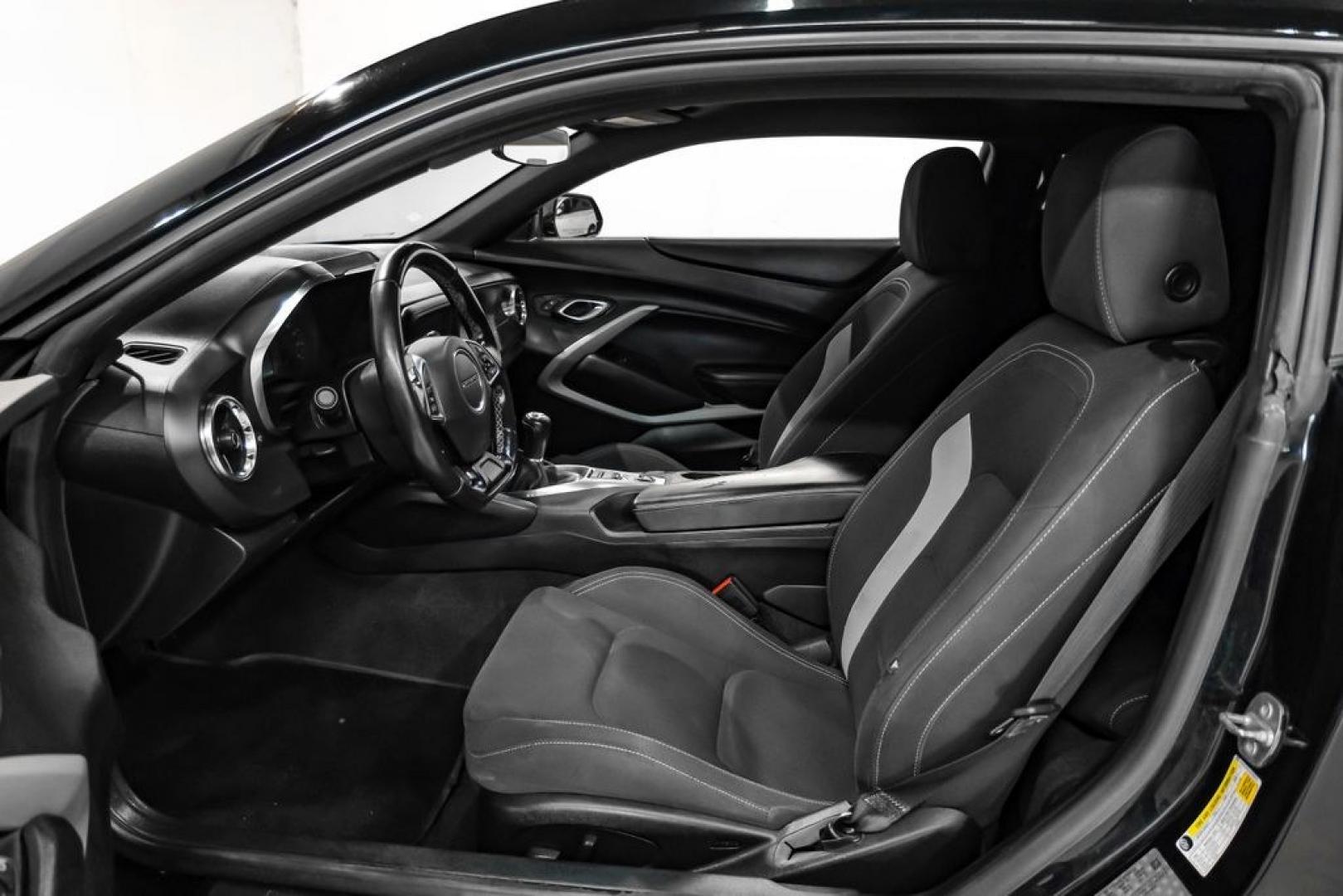 2018 Black /Jet Black Chevrolet Camaro 1LS (1G1FA1RX2J0) with an 2.0L Turbocharged engine, Manual transmission, located at 15300 Midway Rd., Addison, TX, 75001, (972) 702-0011, 32.958321, -96.838074- Photo#3