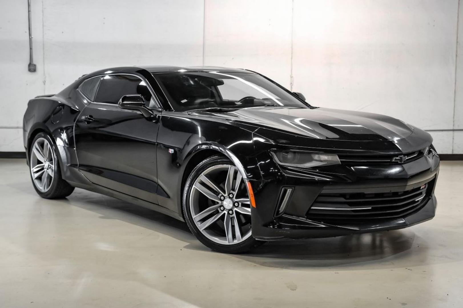 2018 Black /Jet Black Chevrolet Camaro 1LS (1G1FA1RX2J0) with an 2.0L Turbocharged engine, Manual transmission, located at 15300 Midway Rd., Addison, TX, 75001, (972) 702-0011, 32.958321, -96.838074- Photo#4