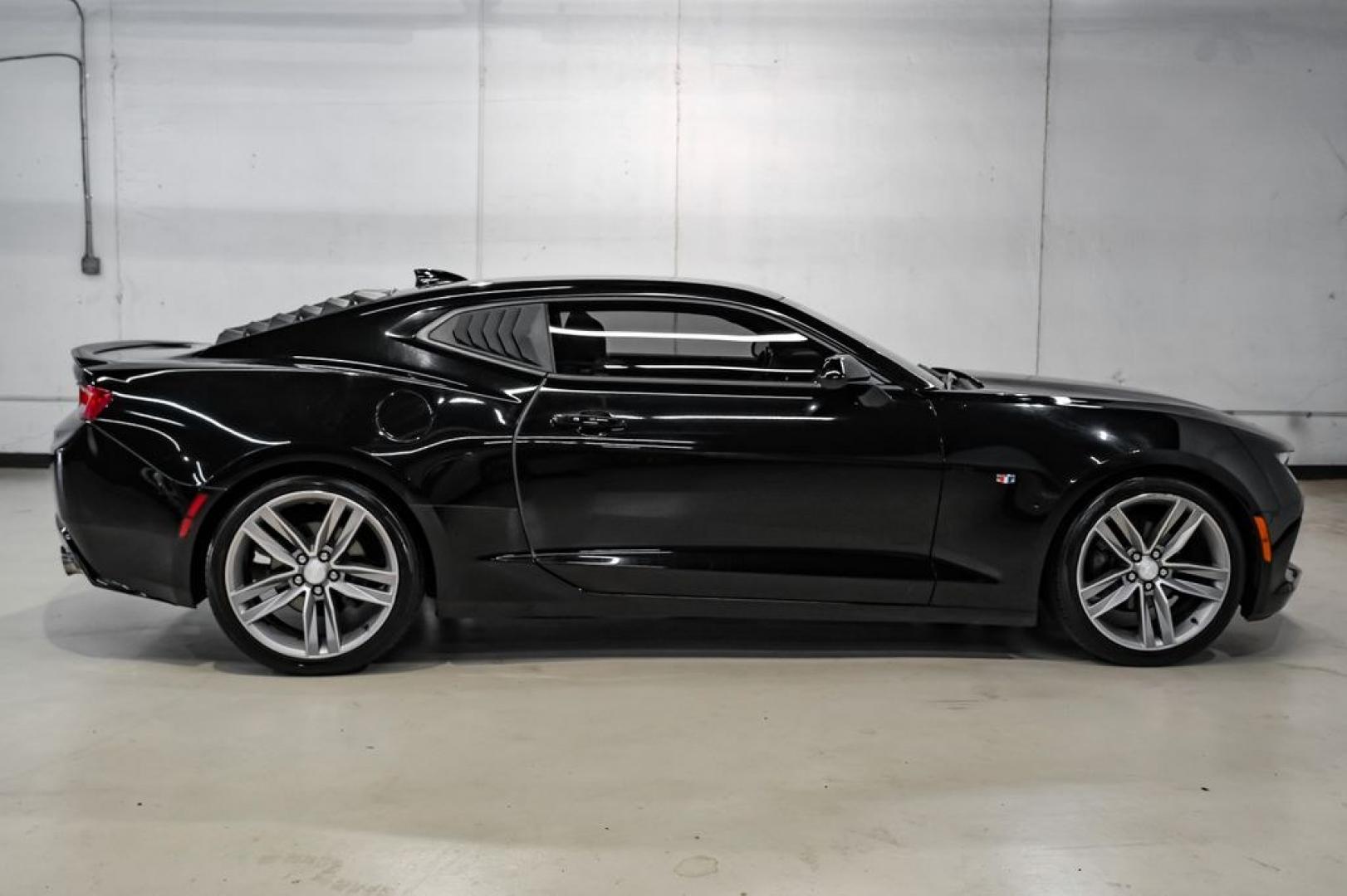 2018 Black /Jet Black Chevrolet Camaro 1LS (1G1FA1RX2J0) with an 2.0L Turbocharged engine, Manual transmission, located at 15300 Midway Rd., Addison, TX, 75001, (972) 702-0011, 32.958321, -96.838074- Photo#5