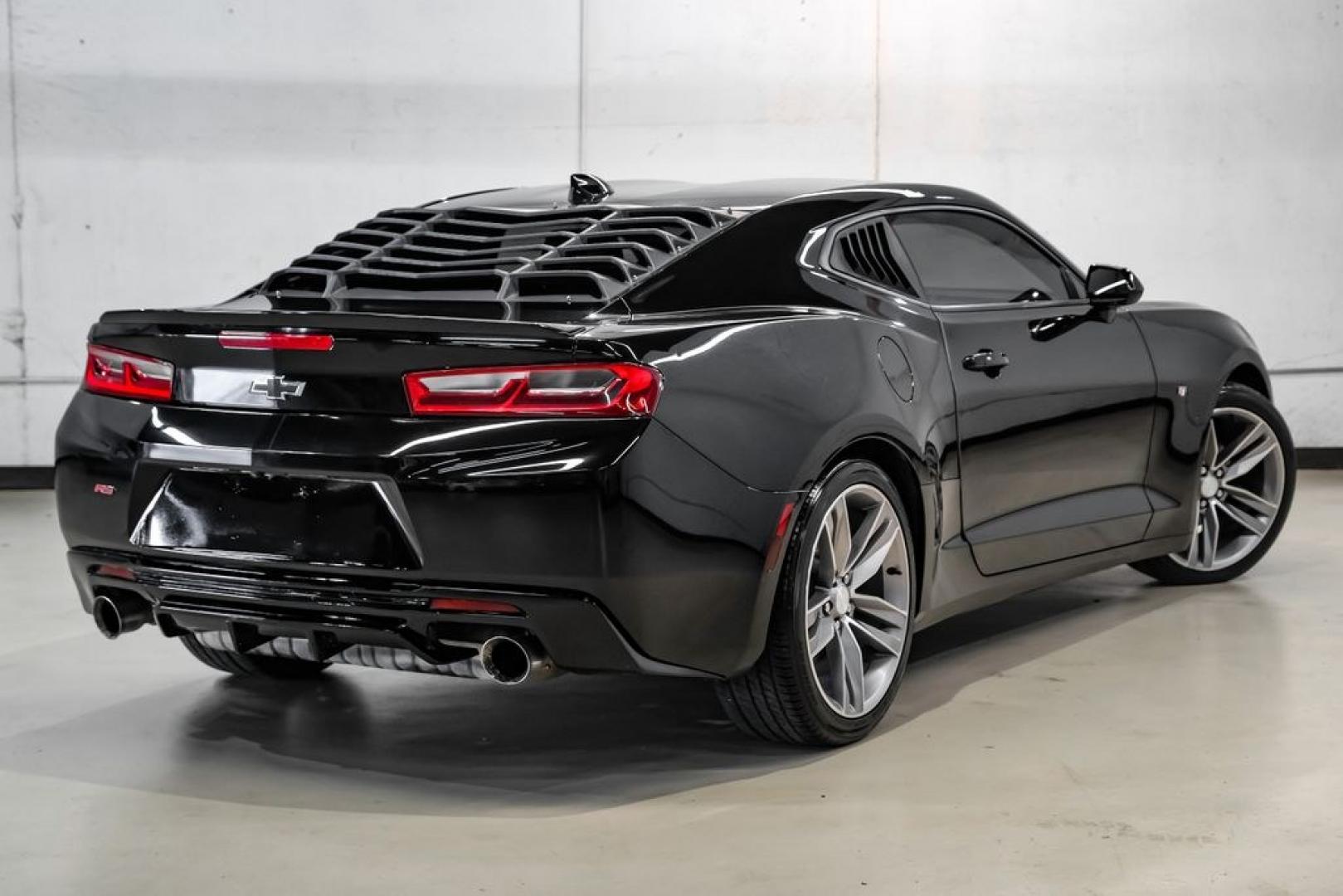 2018 Black /Jet Black Chevrolet Camaro 1LS (1G1FA1RX2J0) with an 2.0L Turbocharged engine, Manual transmission, located at 15300 Midway Rd., Addison, TX, 75001, (972) 702-0011, 32.958321, -96.838074- Photo#6