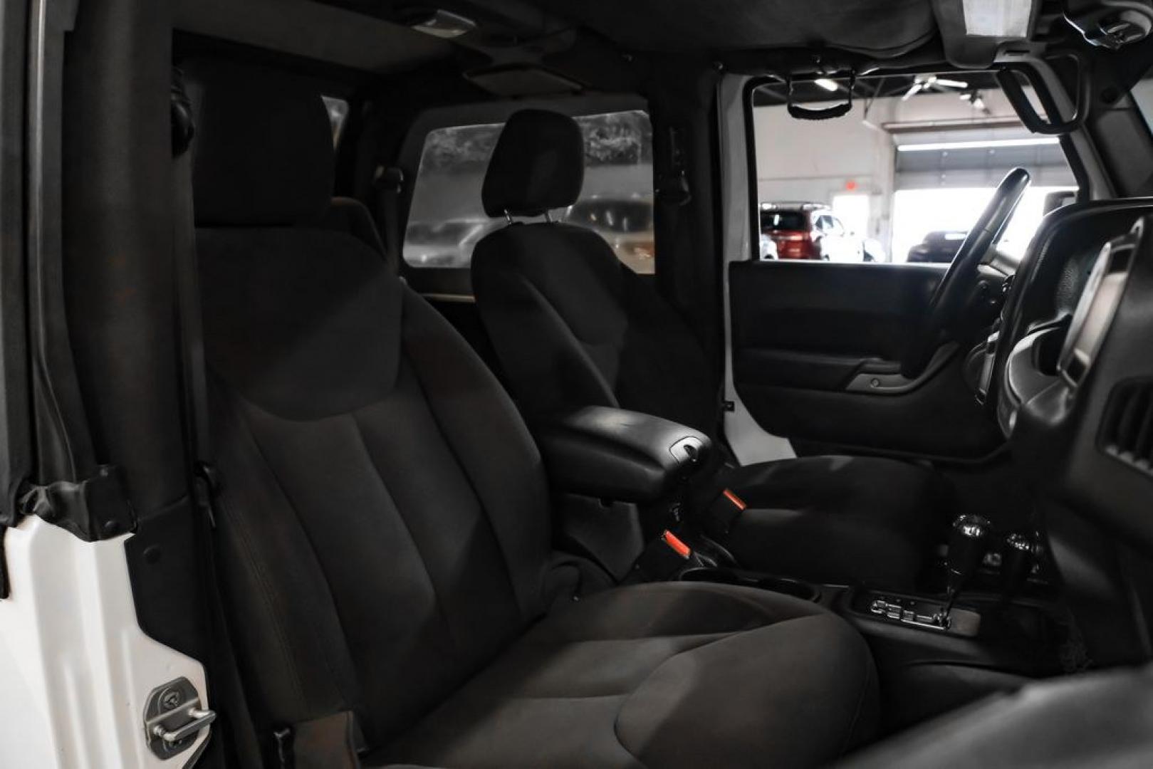 2015 Bright White Clearcoat /Black Jeep Wrangler Sport (1C4AJWAG4FL) with an 3.6L V6 24V VVT engine, Automatic transmission, located at 15300 Midway Rd., Addison, TX, 75001, (972) 702-0011, 32.958321, -96.838074- Photo#22