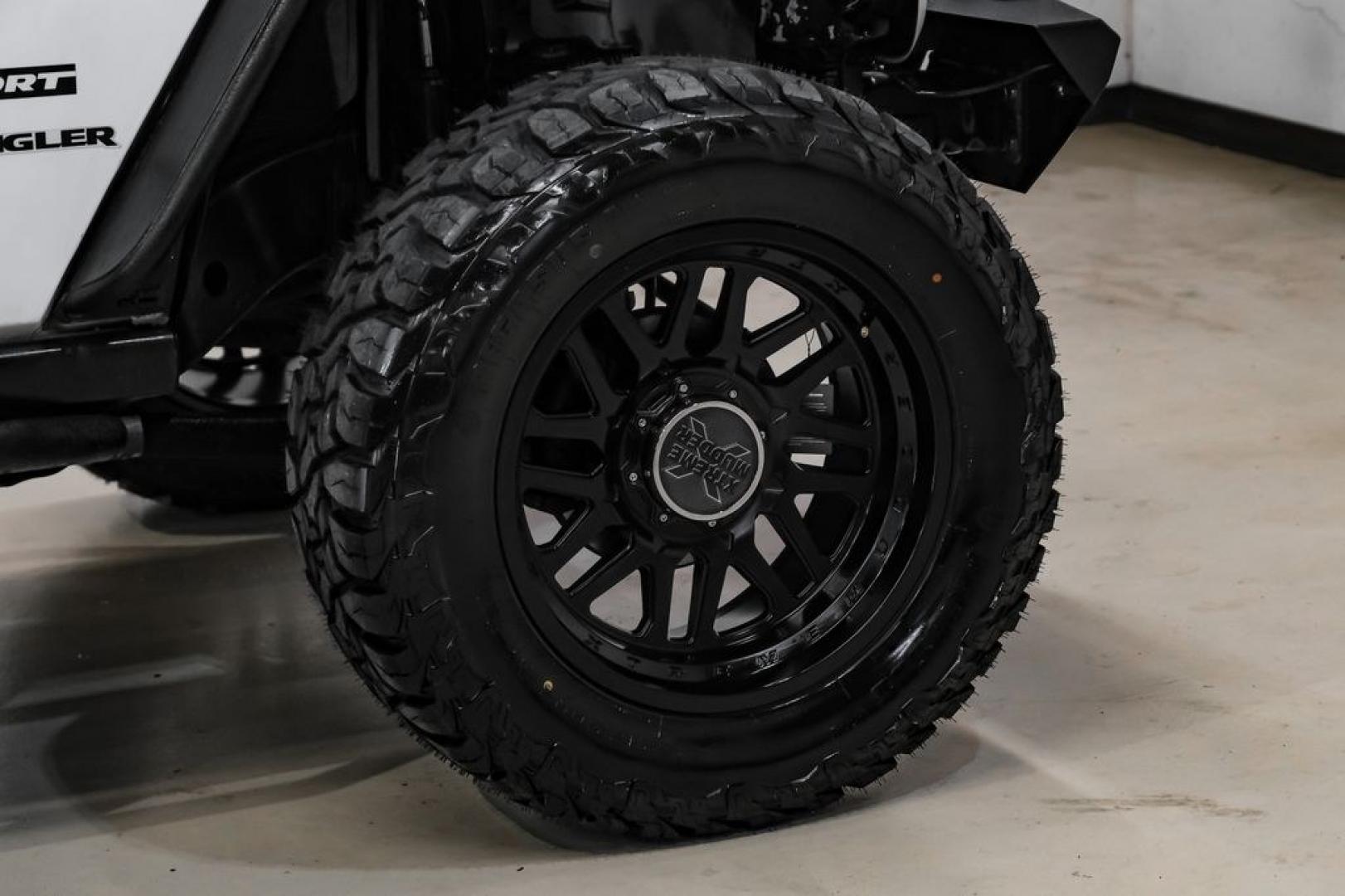 2015 Bright White Clearcoat /Black Jeep Wrangler Sport (1C4AJWAG4FL) with an 3.6L V6 24V VVT engine, Automatic transmission, located at 15300 Midway Rd., Addison, TX, 75001, (972) 702-0011, 32.958321, -96.838074- Photo#37