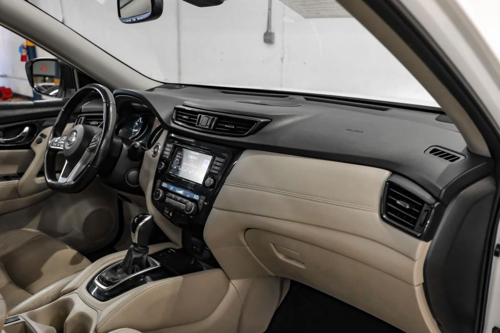 2018 Pearl White /Almond Nissan Rogue SL (JN8AT2MV3JW) with an 2.5L I4 DOHC 16V engine, CVT transmission, located at 15300 Midway Rd., Addison, TX, 75001, (972) 702-0011, 32.958321, -96.838074- Photo#18