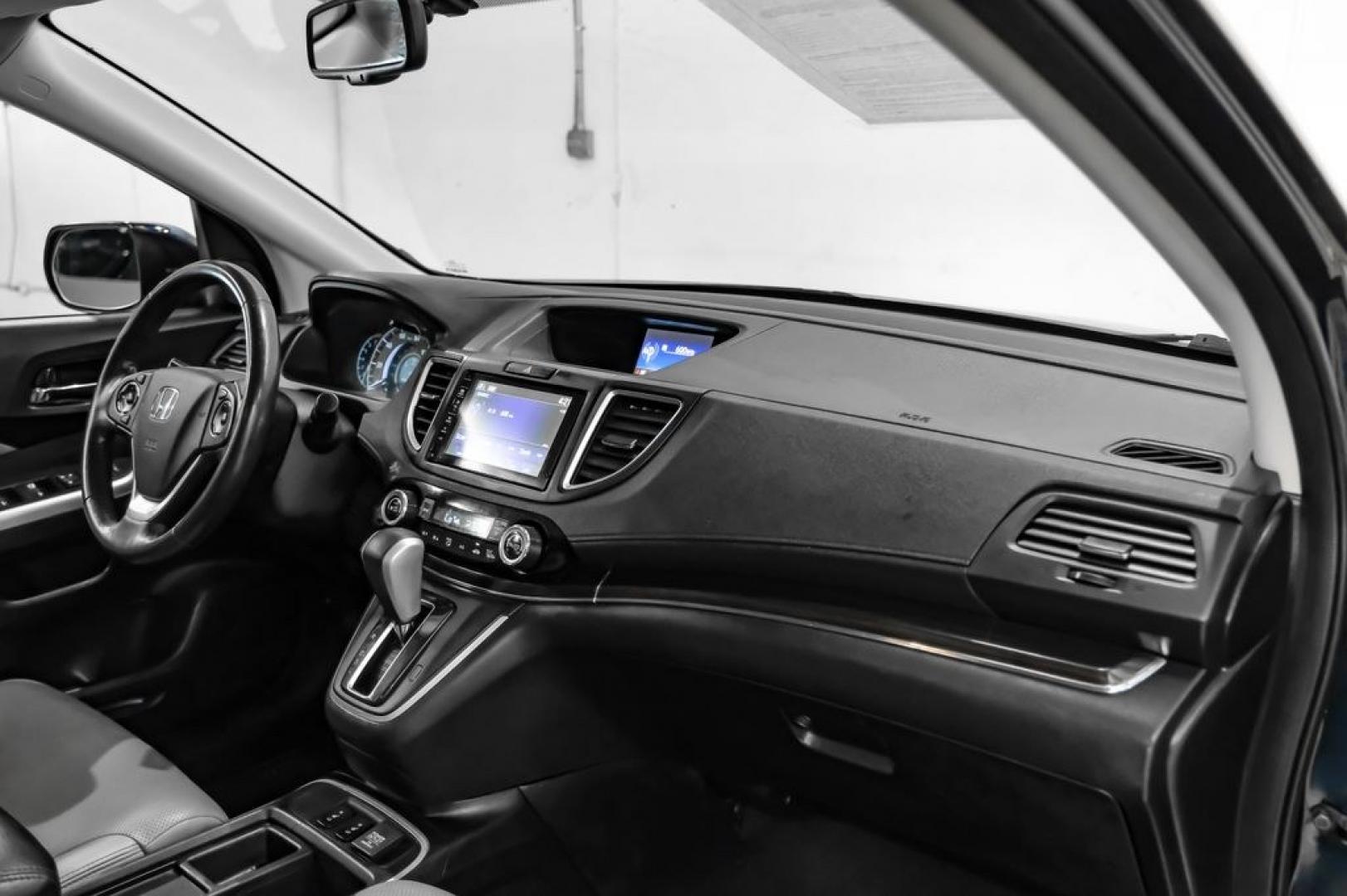 2015 Obsidian Blue Pearl /Gray Honda CR-V EX-L (2HKRM3H71FH) with an 2.4L I4 DOHC 16V i-VTEC engine, CVT transmission, located at 15300 Midway Rd., Addison, TX, 75001, (972) 702-0011, 32.958321, -96.838074- Photo#17