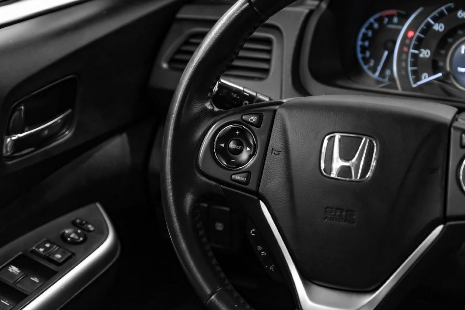2015 Obsidian Blue Pearl /Gray Honda CR-V EX-L (2HKRM3H71FH) with an 2.4L I4 DOHC 16V i-VTEC engine, CVT transmission, located at 15300 Midway Rd., Addison, TX, 75001, (972) 702-0011, 32.958321, -96.838074- Photo#22