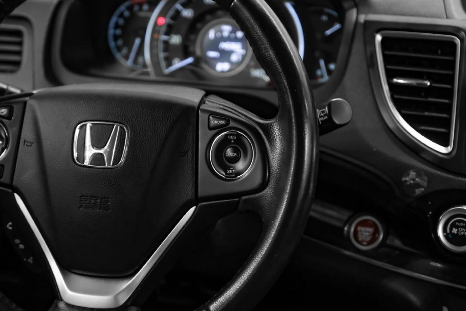 2015 Obsidian Blue Pearl /Gray Honda CR-V EX-L (2HKRM3H71FH) with an 2.4L I4 DOHC 16V i-VTEC engine, CVT transmission, located at 15300 Midway Rd., Addison, TX, 75001, (972) 702-0011, 32.958321, -96.838074- Photo#23