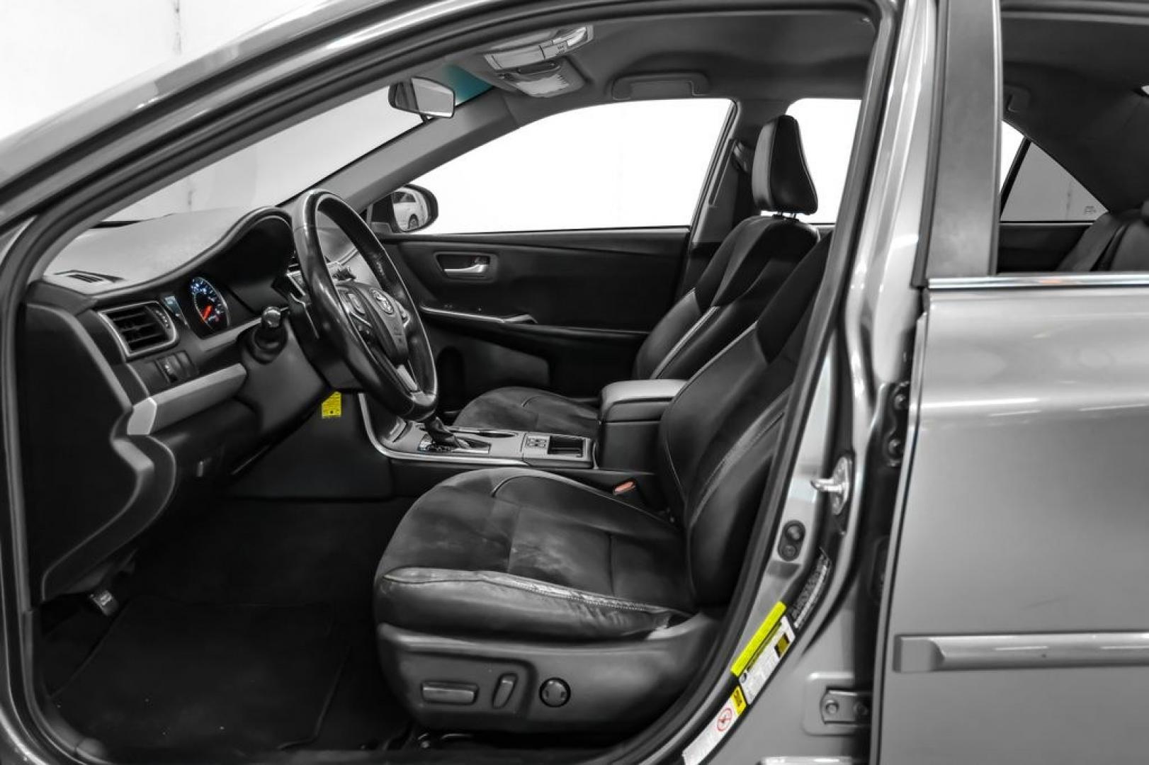 2015 Predawn Gray Mica /Black Toyota Camry XSE (4T1BF1FK9FU) with an 2.5L I4 SMPI DOHC engine, Automatic transmission, located at 15300 Midway Rd., Addison, TX, 75001, (972) 702-0011, 32.958321, -96.838074- Photo#3
