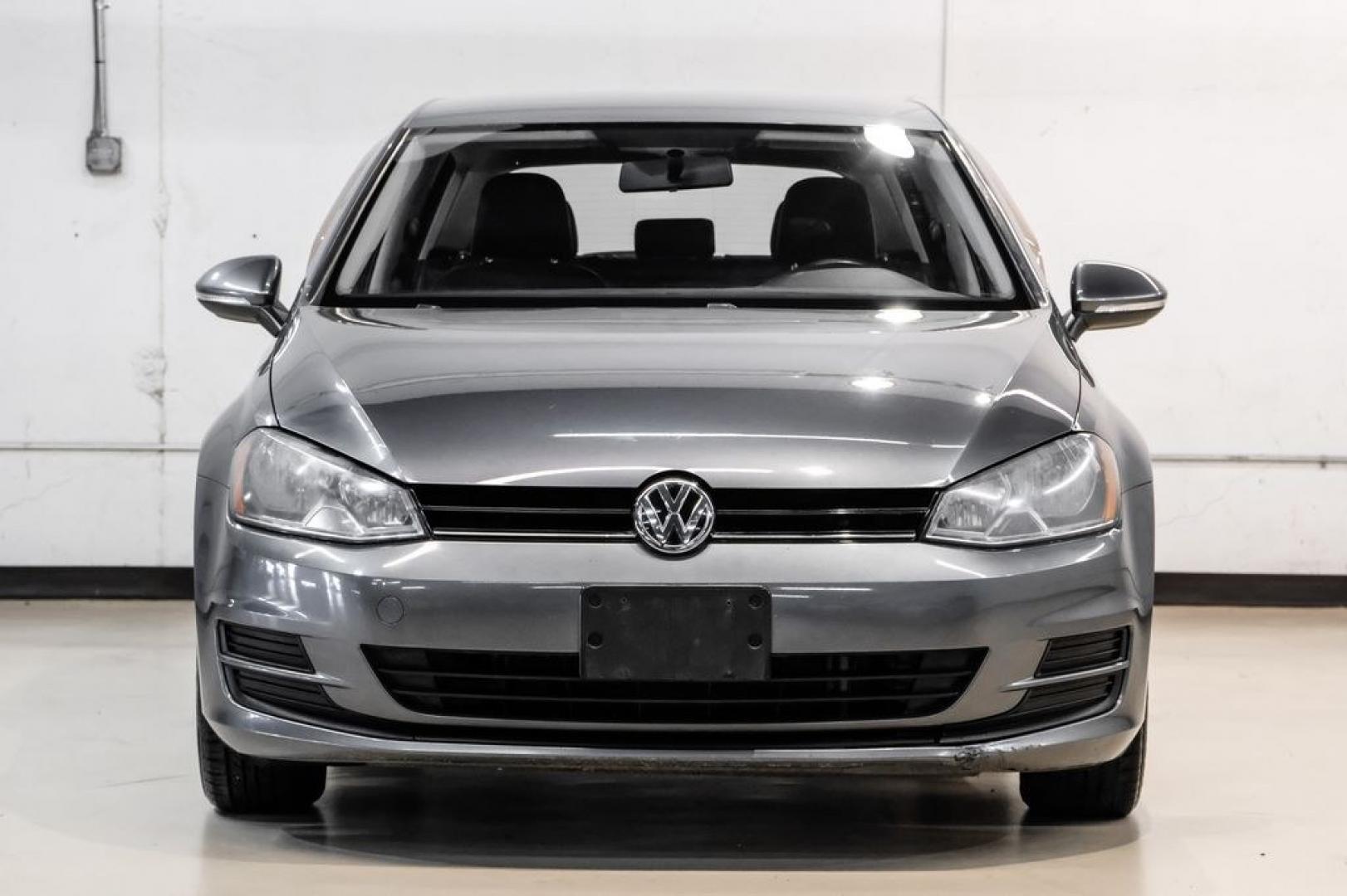2015 Platinum Gray Metallic /Titan Black Volkswagen Golf TSI S 4-Door (3VW217AU0FM) with an 1.8L I4 Turbocharged DOHC 16V ULEV II 170hp engine, Automatic transmission, located at 15300 Midway Rd., Addison, TX, 75001, (972) 702-0011, 32.958321, -96.838074- Photo#4