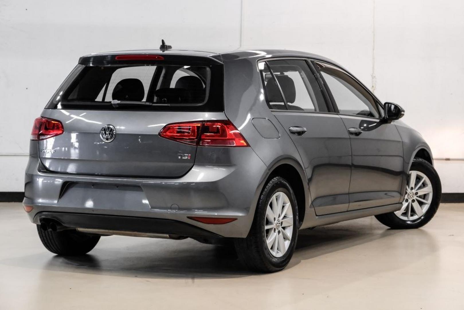 2015 Platinum Gray Metallic /Titan Black Volkswagen Golf TSI S 4-Door (3VW217AU0FM) with an 1.8L I4 Turbocharged DOHC 16V ULEV II 170hp engine, Automatic transmission, located at 15300 Midway Rd., Addison, TX, 75001, (972) 702-0011, 32.958321, -96.838074- Photo#7
