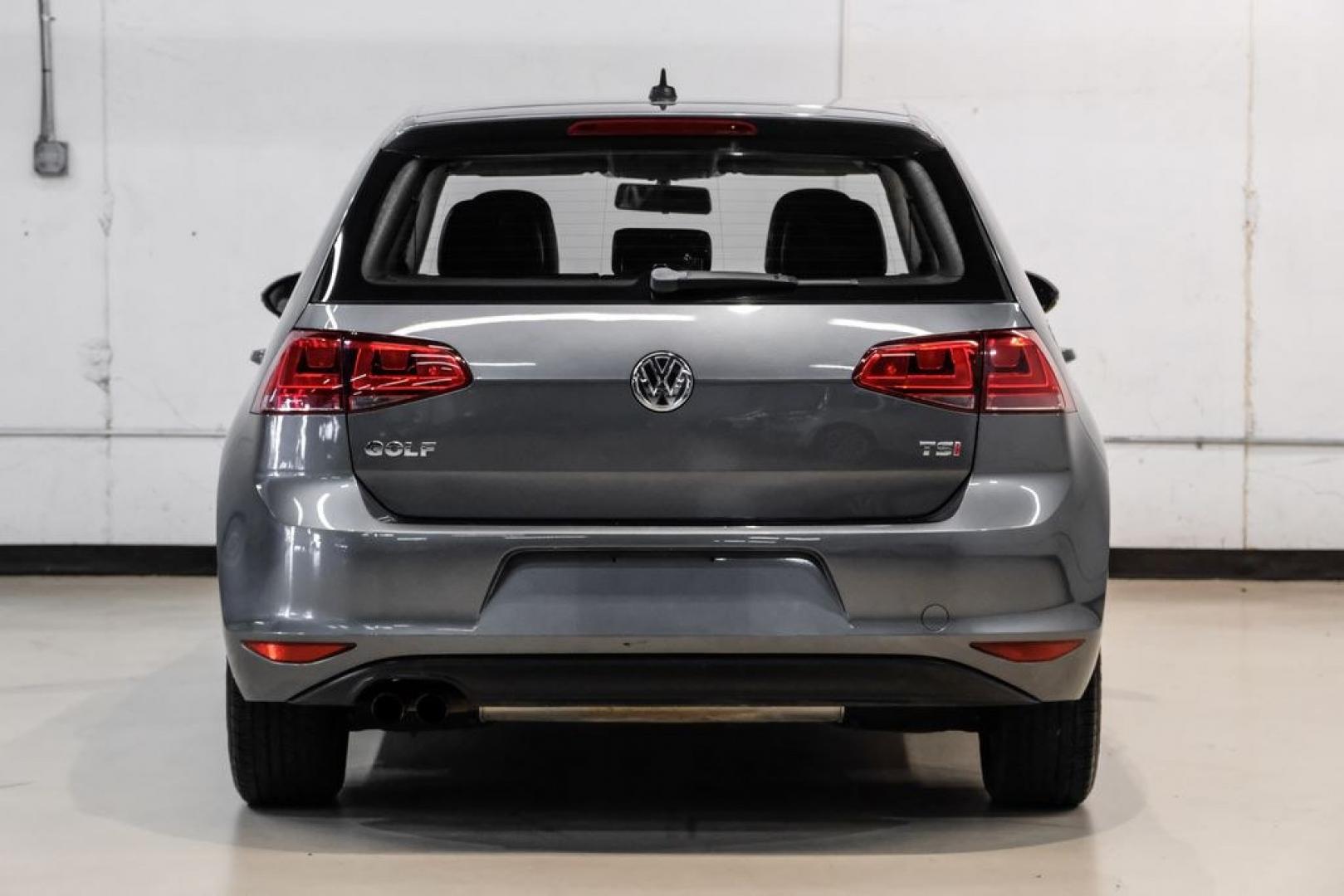 2015 Platinum Gray Metallic /Titan Black Volkswagen Golf TSI S 4-Door (3VW217AU0FM) with an 1.8L I4 Turbocharged DOHC 16V ULEV II 170hp engine, Automatic transmission, located at 15300 Midway Rd., Addison, TX, 75001, (972) 702-0011, 32.958321, -96.838074- Photo#8