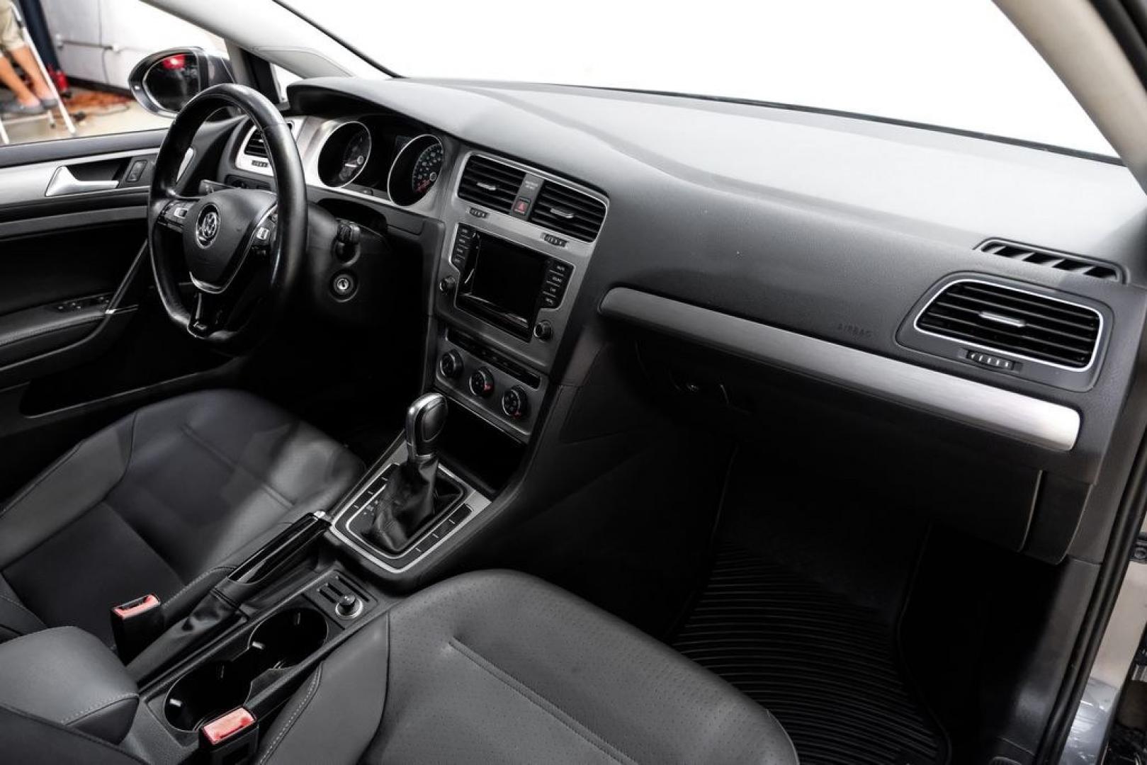 2015 Platinum Gray Metallic /Titan Black Volkswagen Golf TSI S 4-Door (3VW217AU0FM) with an 1.8L I4 Turbocharged DOHC 16V ULEV II 170hp engine, Automatic transmission, located at 15300 Midway Rd., Addison, TX, 75001, (972) 702-0011, 32.958321, -96.838074- Photo#11