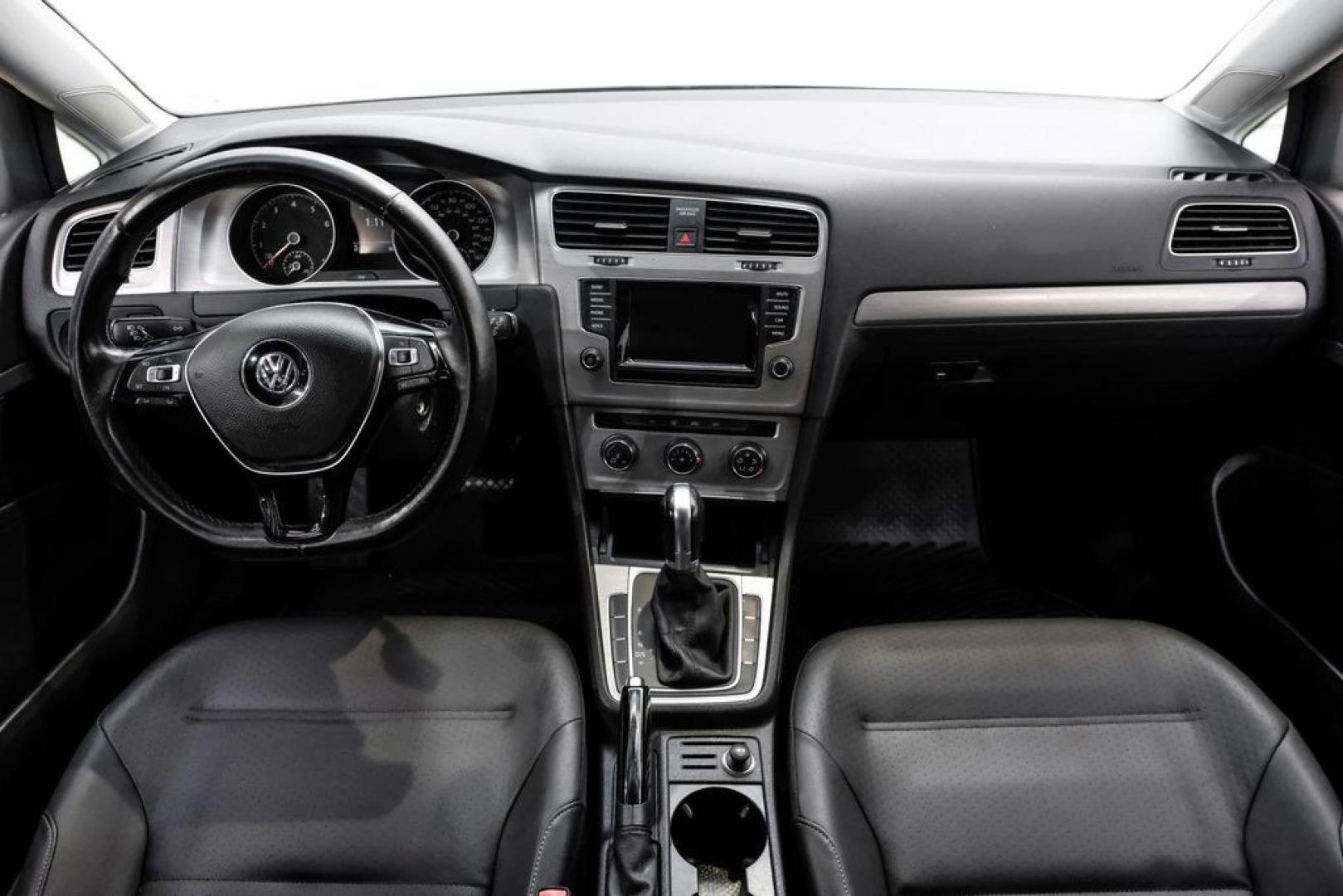 2015 Platinum Gray Metallic /Titan Black Volkswagen Golf TSI S 4-Door (3VW217AU0FM) with an 1.8L I4 Turbocharged DOHC 16V ULEV II 170hp engine, Automatic transmission, located at 15300 Midway Rd., Addison, TX, 75001, (972) 702-0011, 32.958321, -96.838074- Photo#12