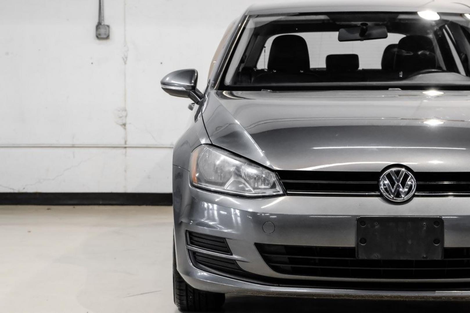 2015 Platinum Gray Metallic /Titan Black Volkswagen Golf TSI S 4-Door (3VW217AU0FM) with an 1.8L I4 Turbocharged DOHC 16V ULEV II 170hp engine, Automatic transmission, located at 15300 Midway Rd., Addison, TX, 75001, (972) 702-0011, 32.958321, -96.838074- Photo#43